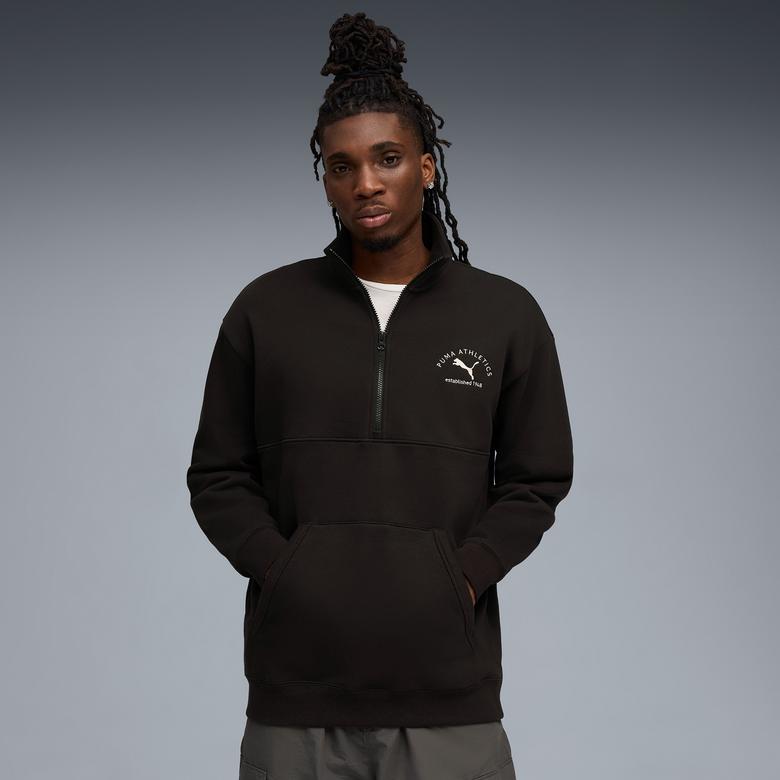 Puma Class Half Zip Erkek Siyah Sweatshirt