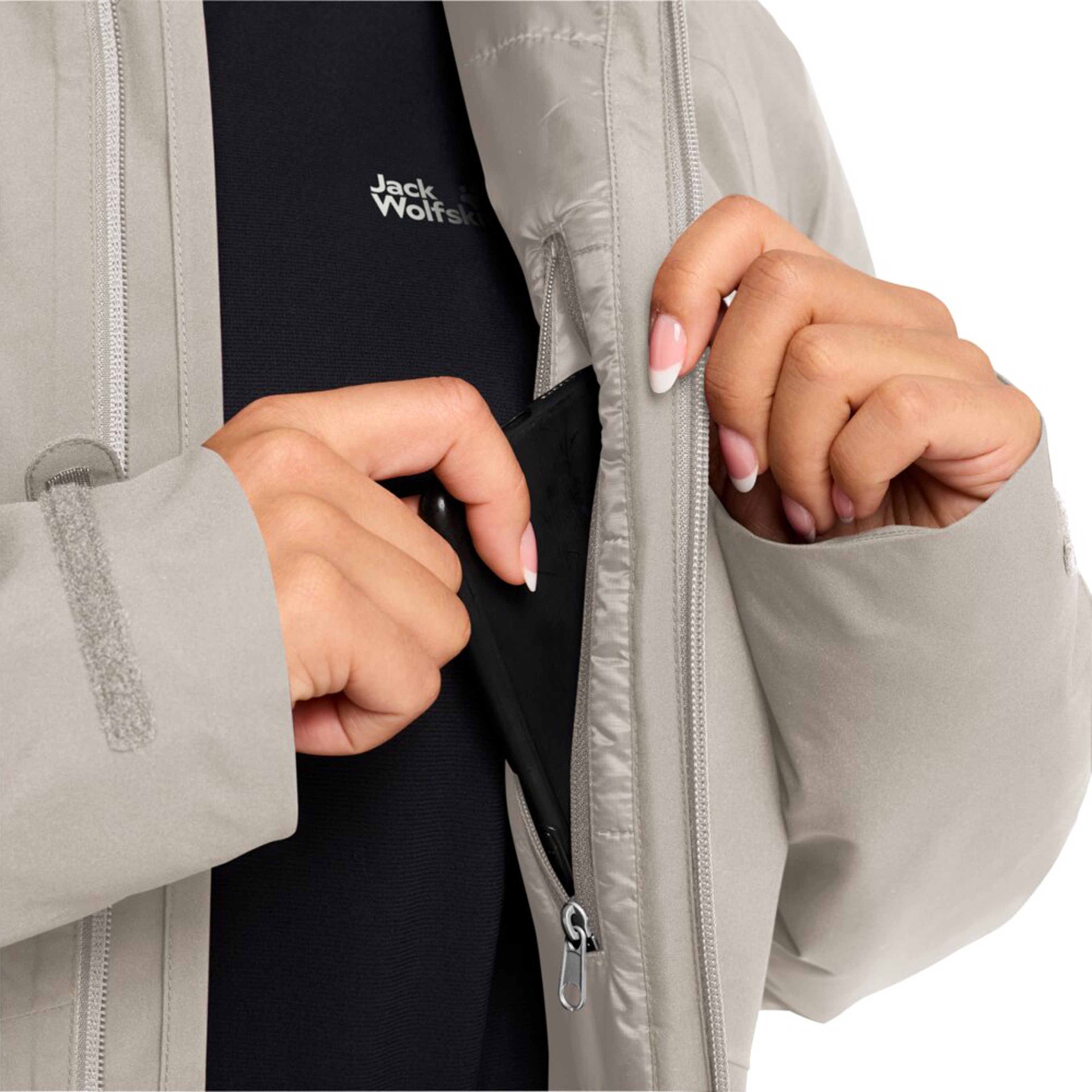 Jack Wolfskin Heidelstein Kadın Bej Ceket