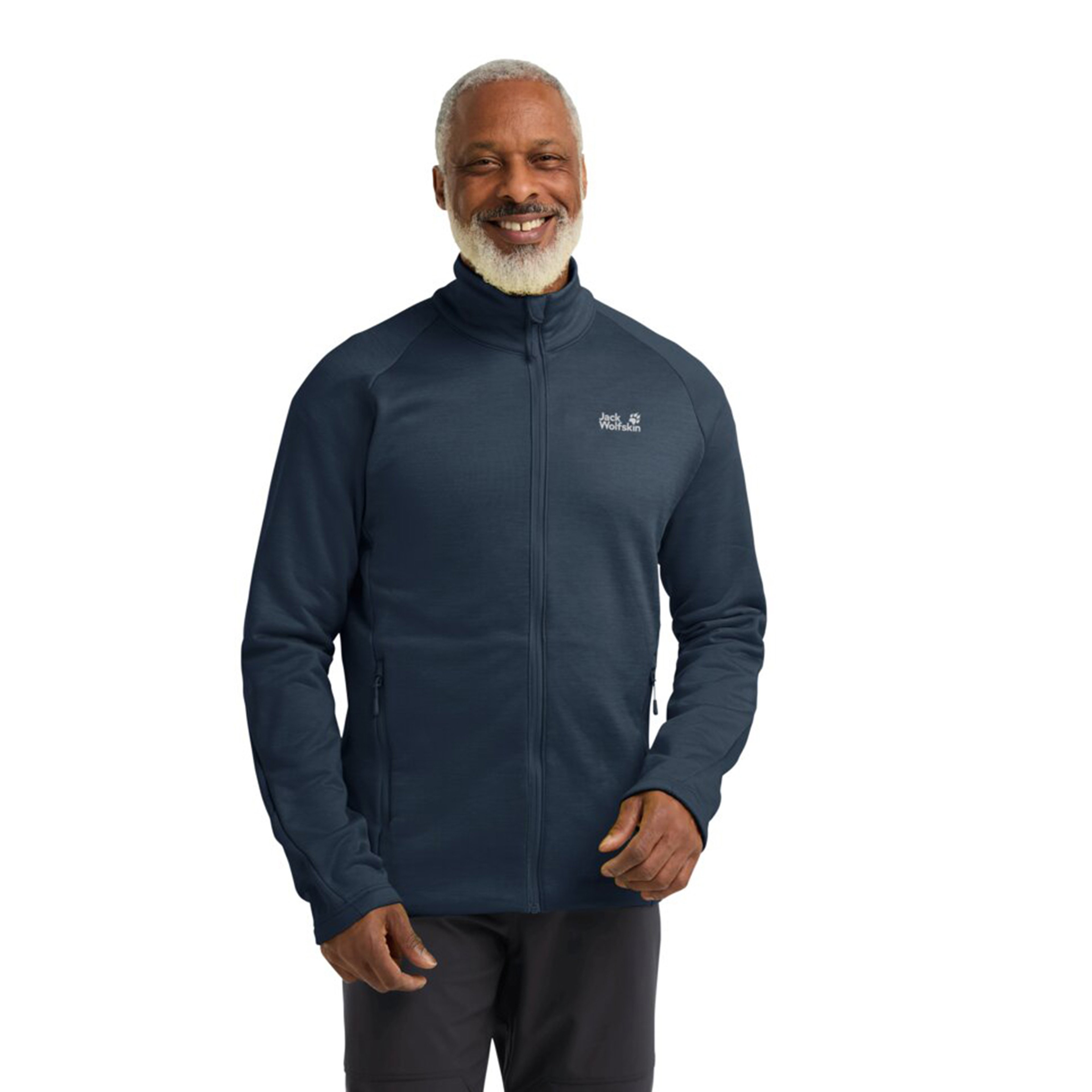 Jack Wolfskin Peak District Fermuarlı Erkek Lacivert Ceket