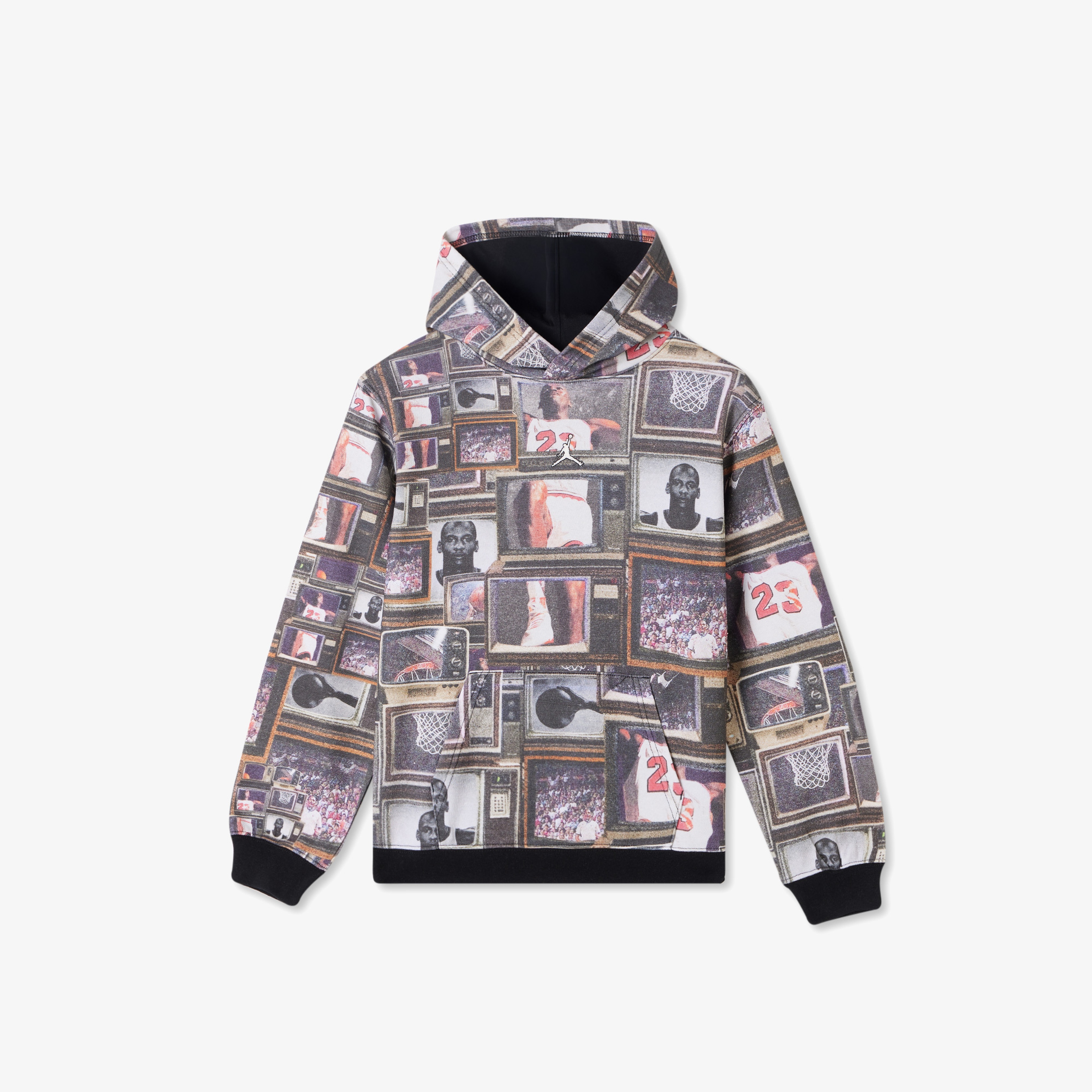 Jordan Brooklyn Çocuk Siyah Kapüşonlu Sweatshirt