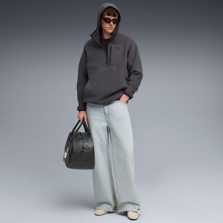 Puma Tech Half Zip Erkek Gri Sweatshirt