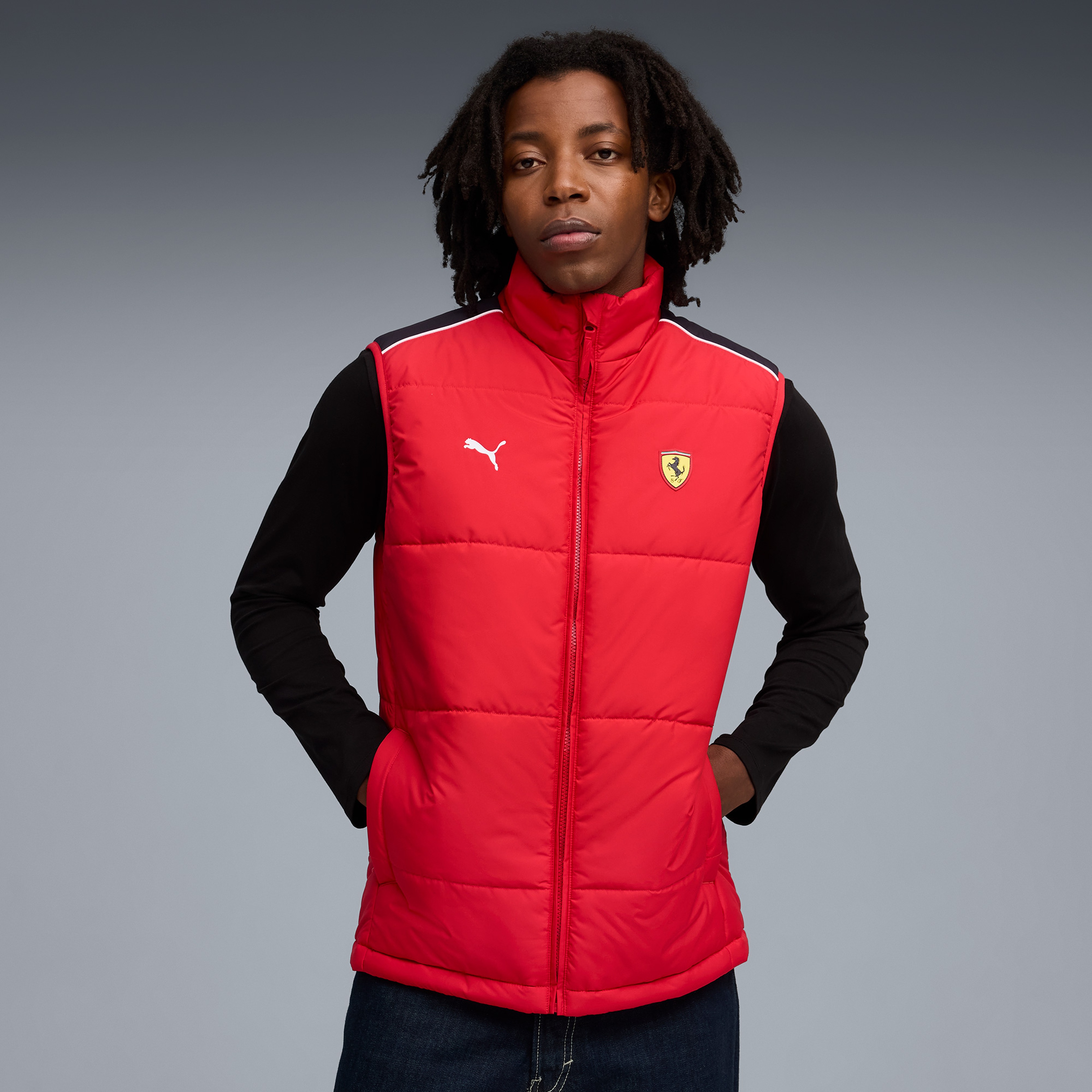 Puma Scuderia Ferrari MT7 Padded Kırmızı Yelek