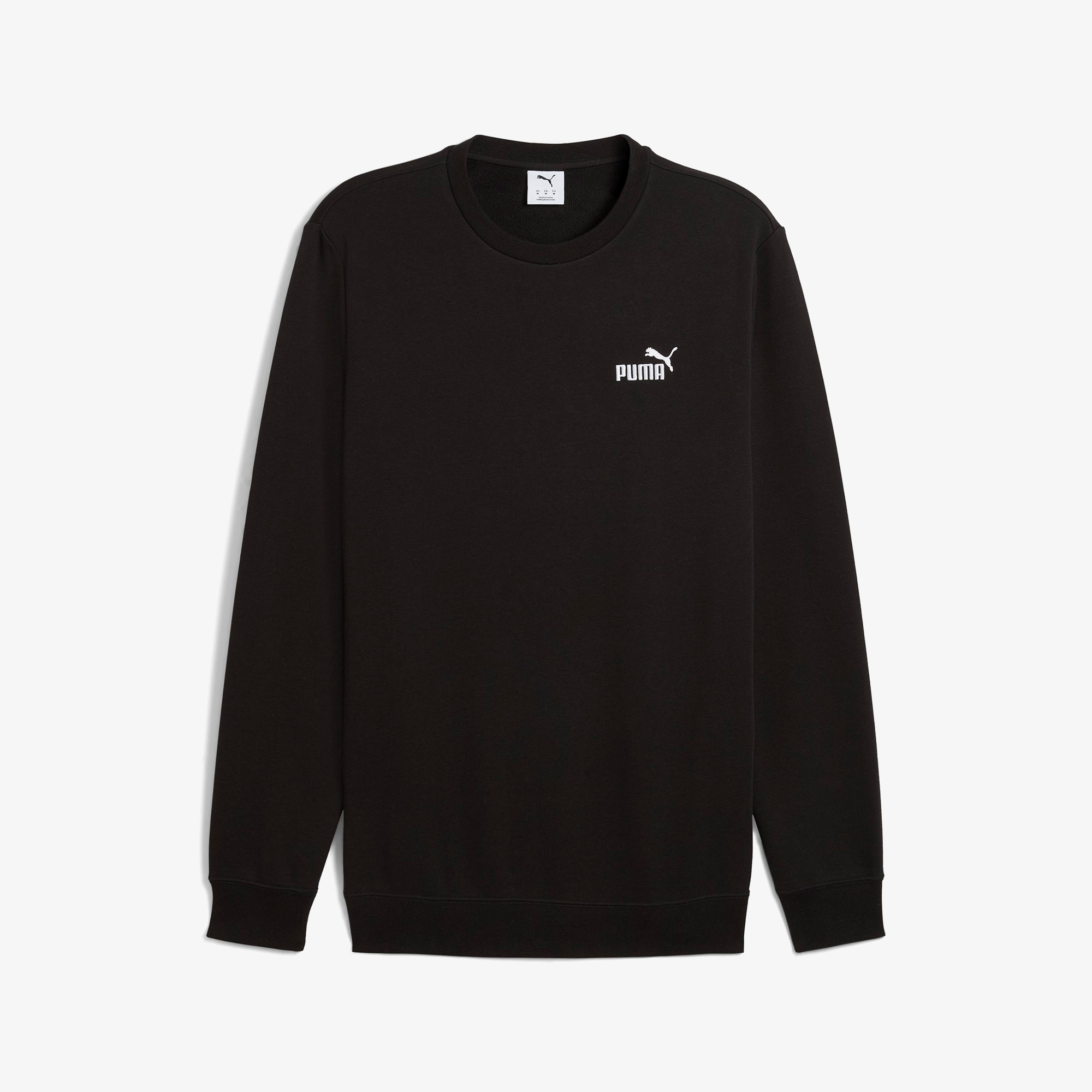 Puma Essential Small No. 1 Logo Crew Erkek Siyah Sweatshirt
