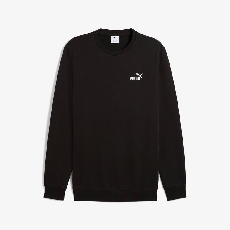 Puma Essential Small No. 1 Logo Crew Erkek Siyah Sweatshirt