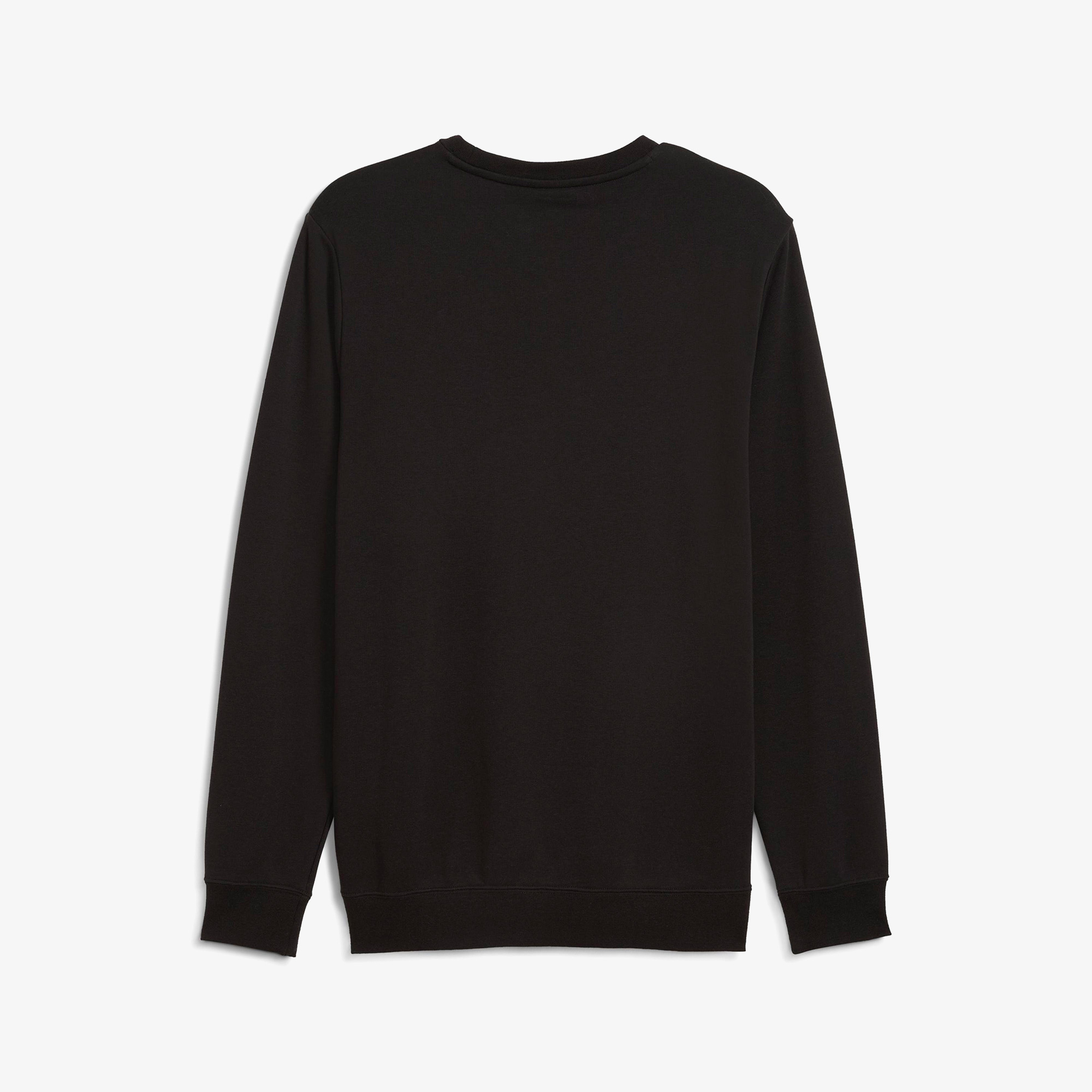 Puma Essential Small No. 1 Logo Crew Erkek Siyah Sweatshirt