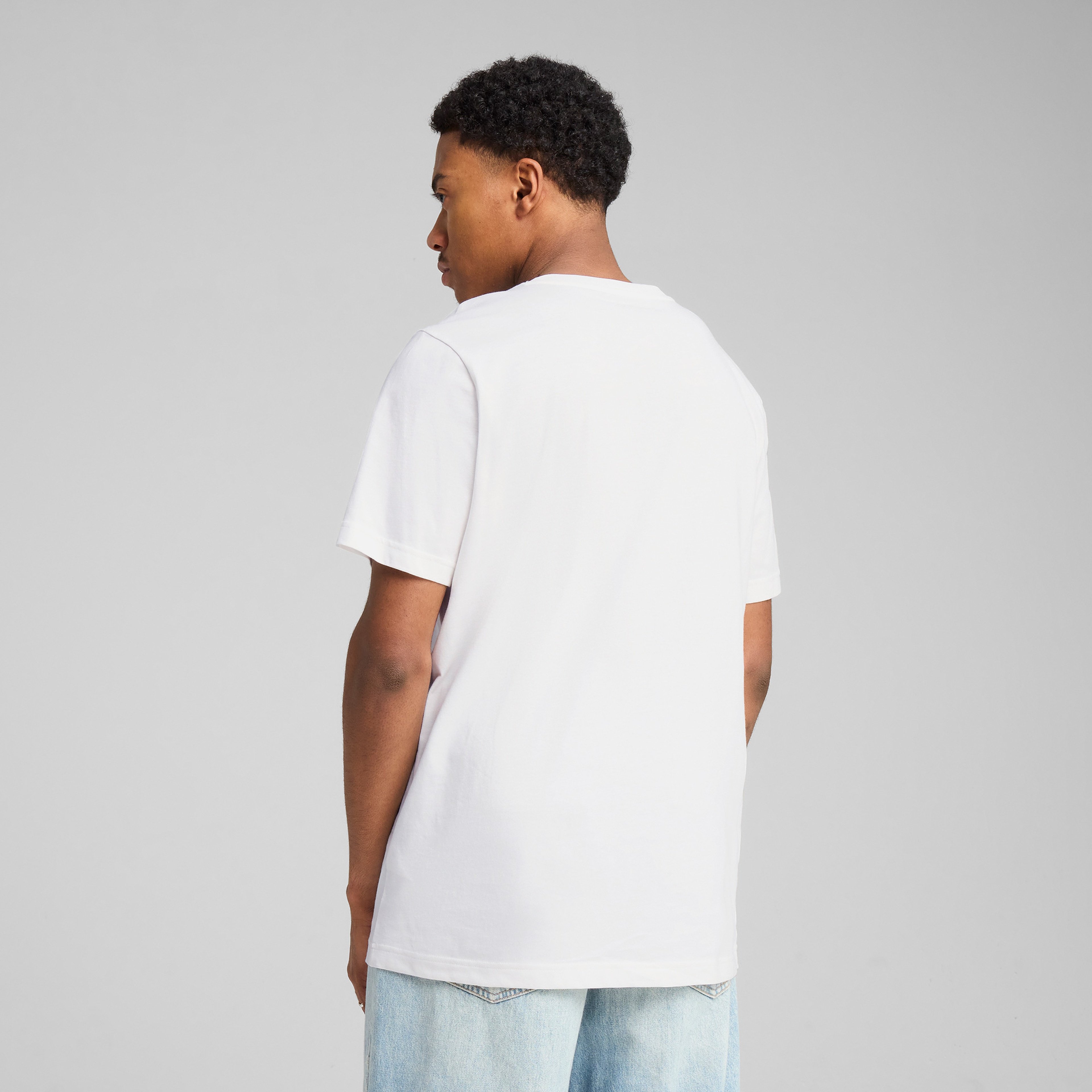 Puma Essentials No. 1 Logo Erkek Beyaz Tişört