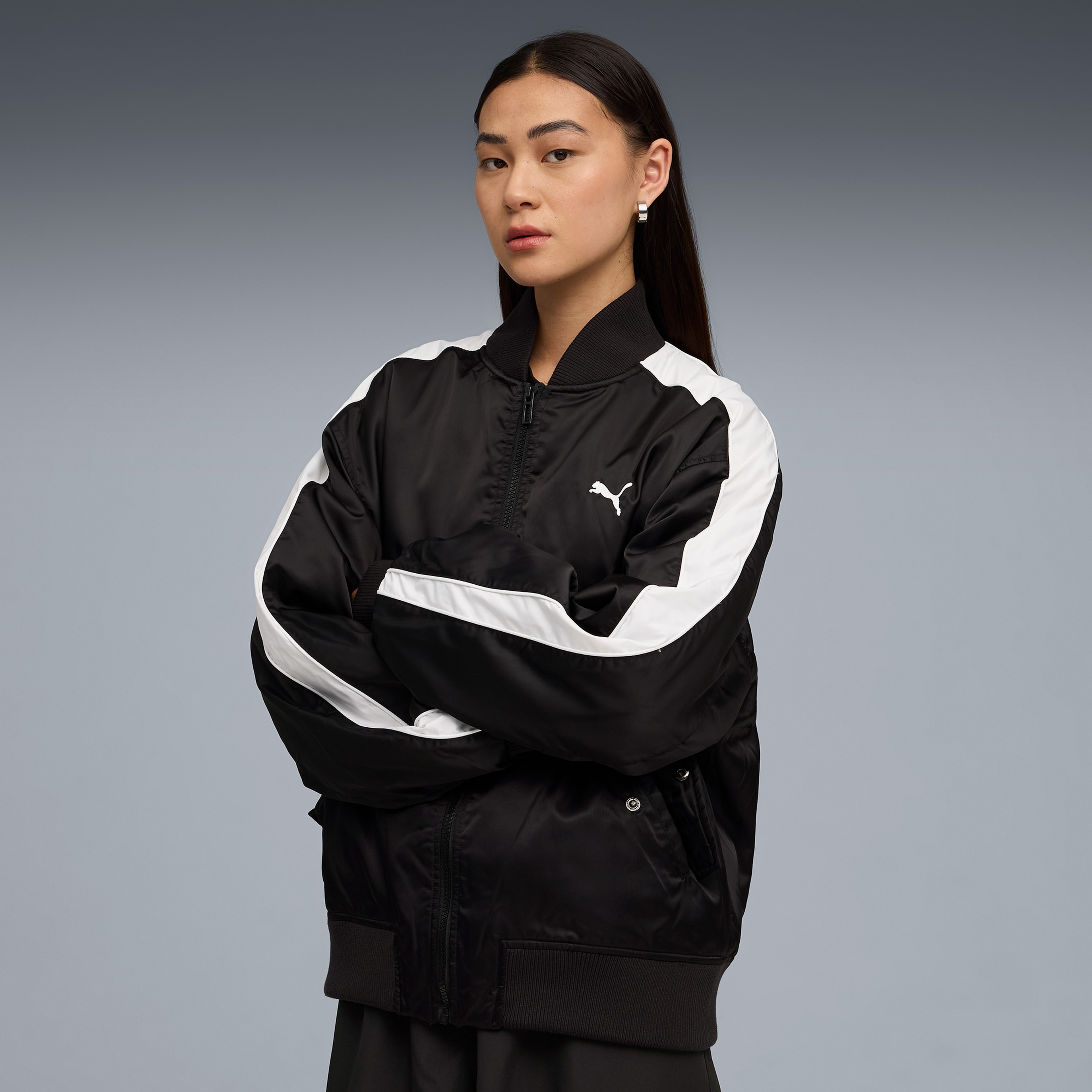 Puma T7 Bomber Unisex Siyah Ceket