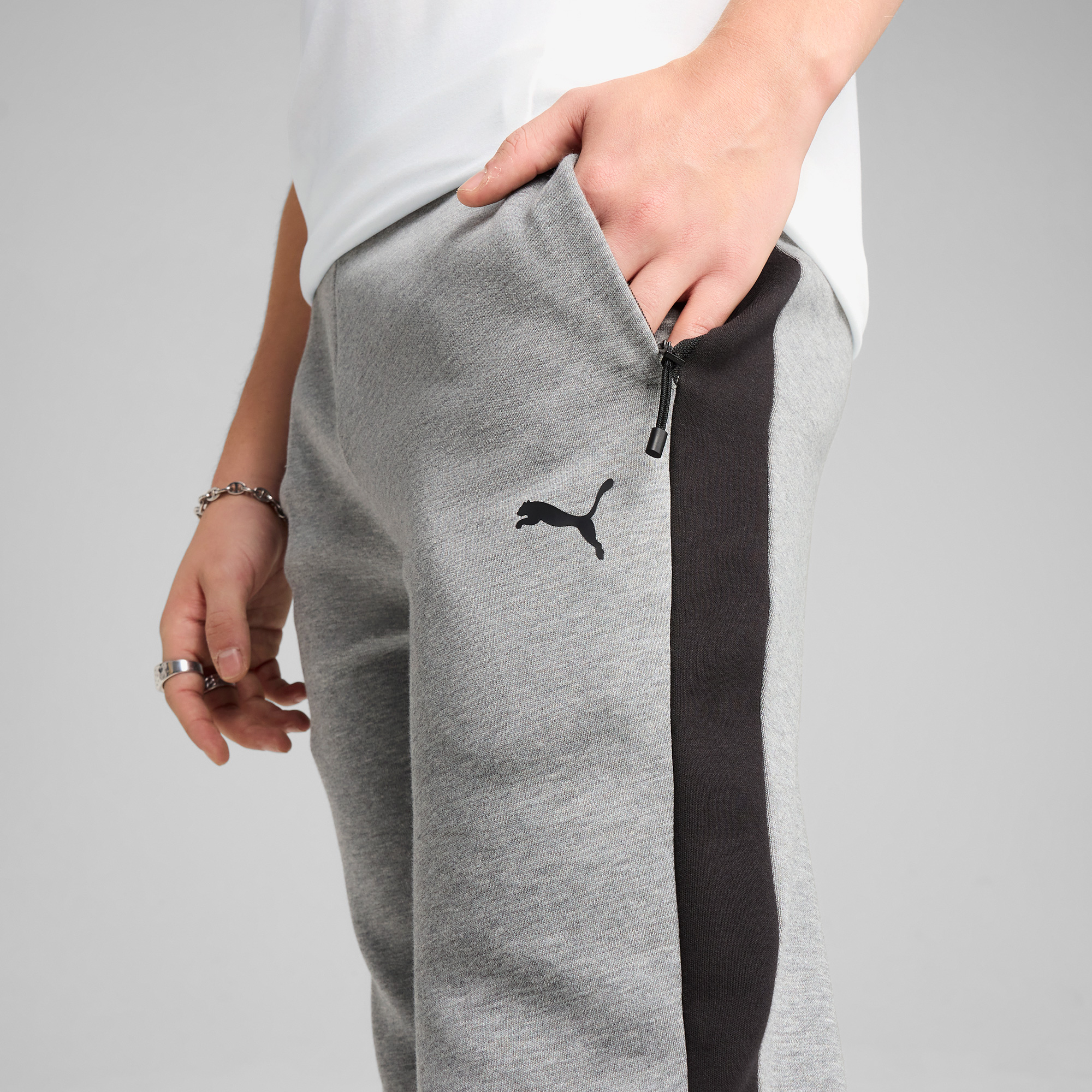 Puma Evostripe Core Erkek Gri Pantolon