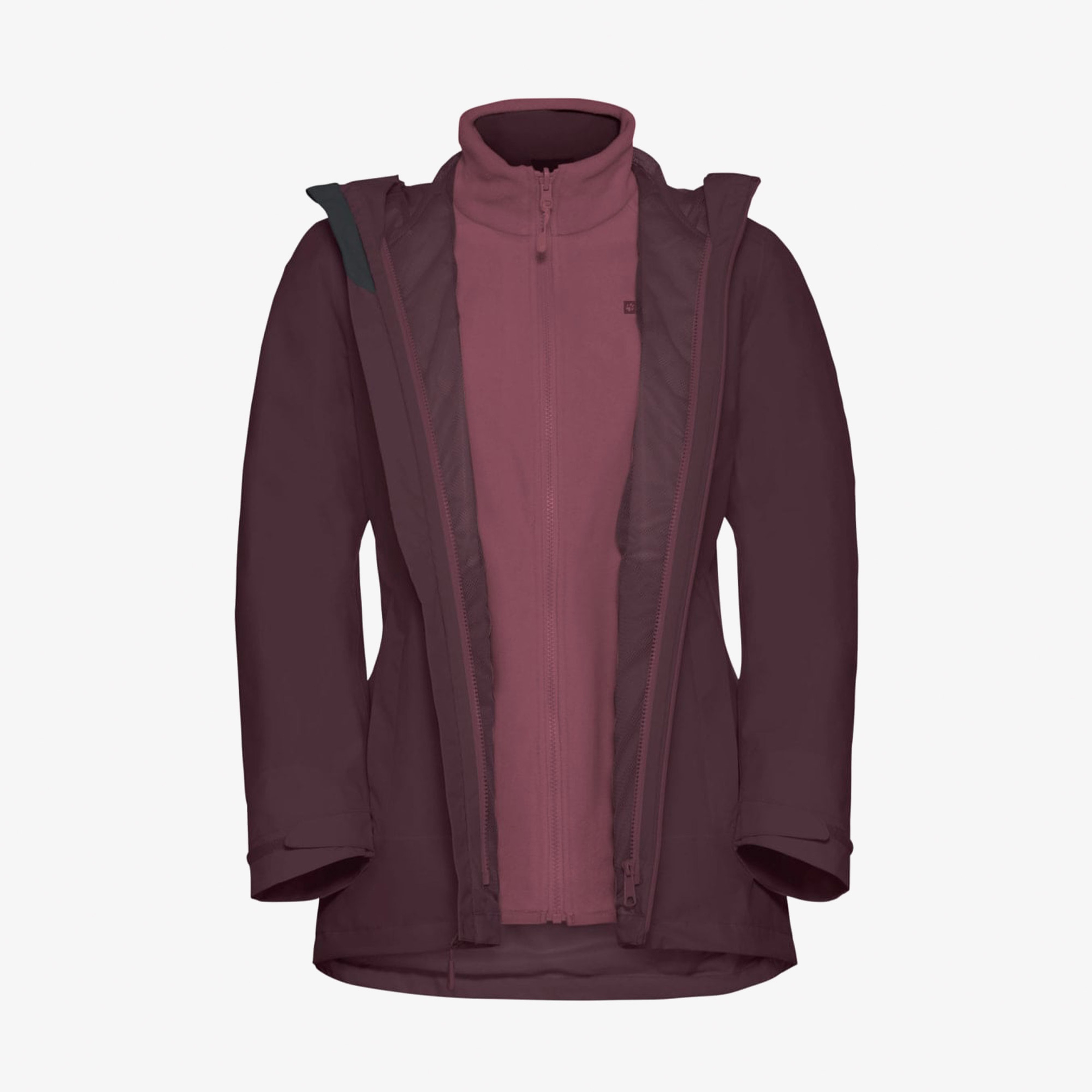 Jack Wolfskin Moonrise 3in1 Kadın Mor Ceket