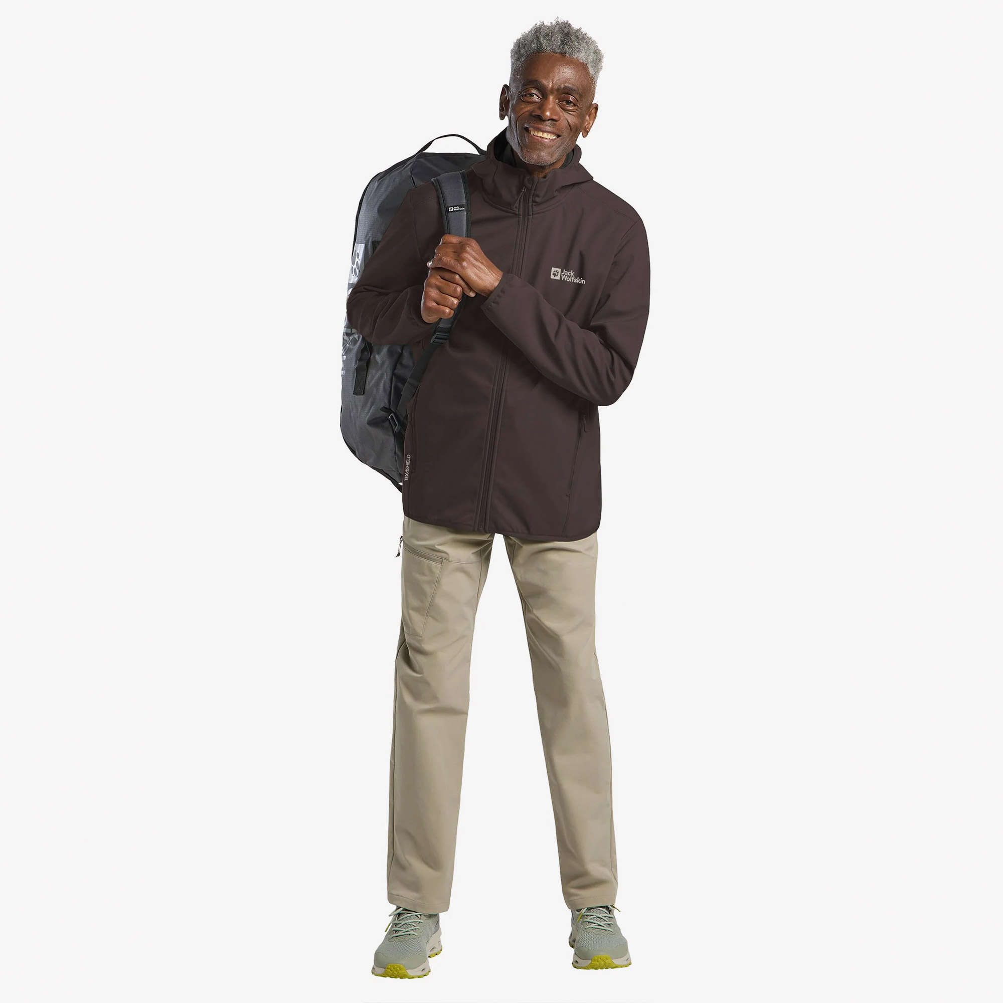 Jack Wolfskin Erkek Bornberg Softshell Kahverengi Ceket