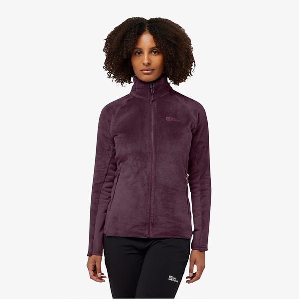 Jack Wolfskin Rotwand Full Zipped Kadın Mor Ceket