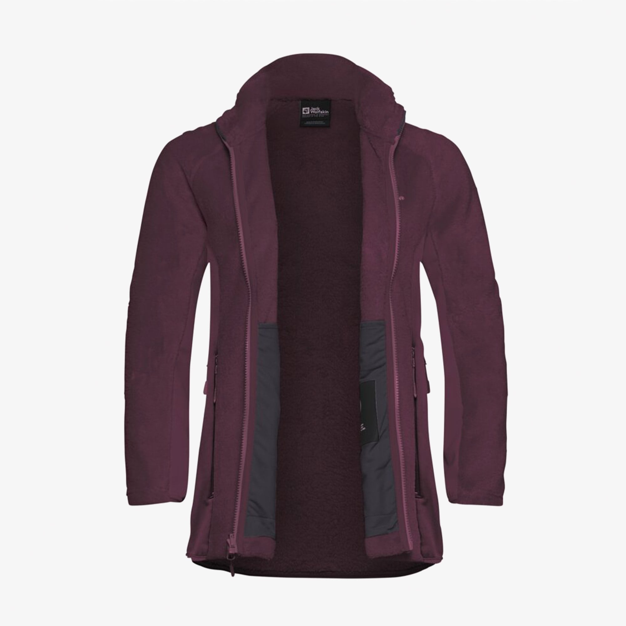 Jack Wolfskin Rotwand Full Zipped Kadın Mor Ceket