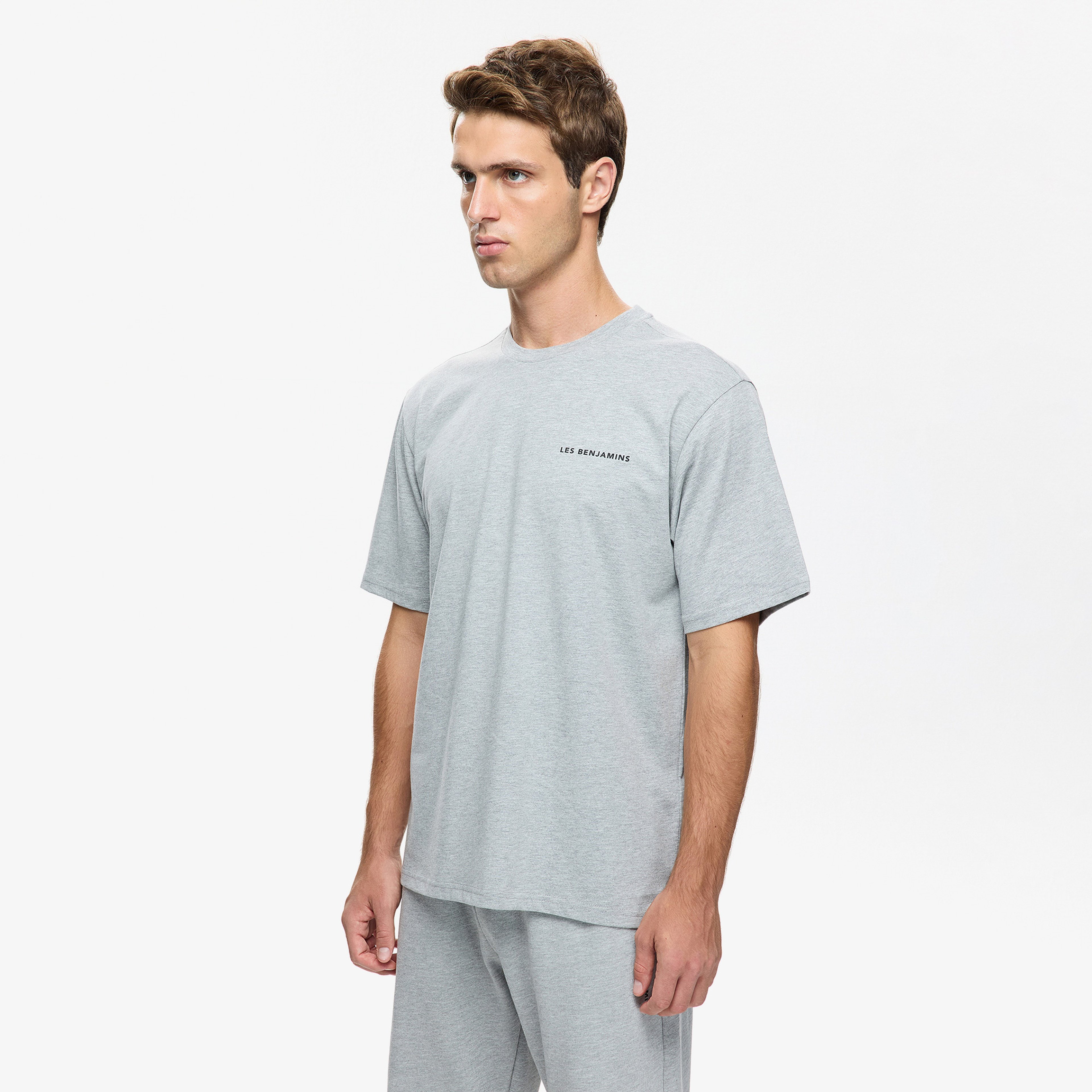 Les Benjamins Erkek Gri T-Shirt