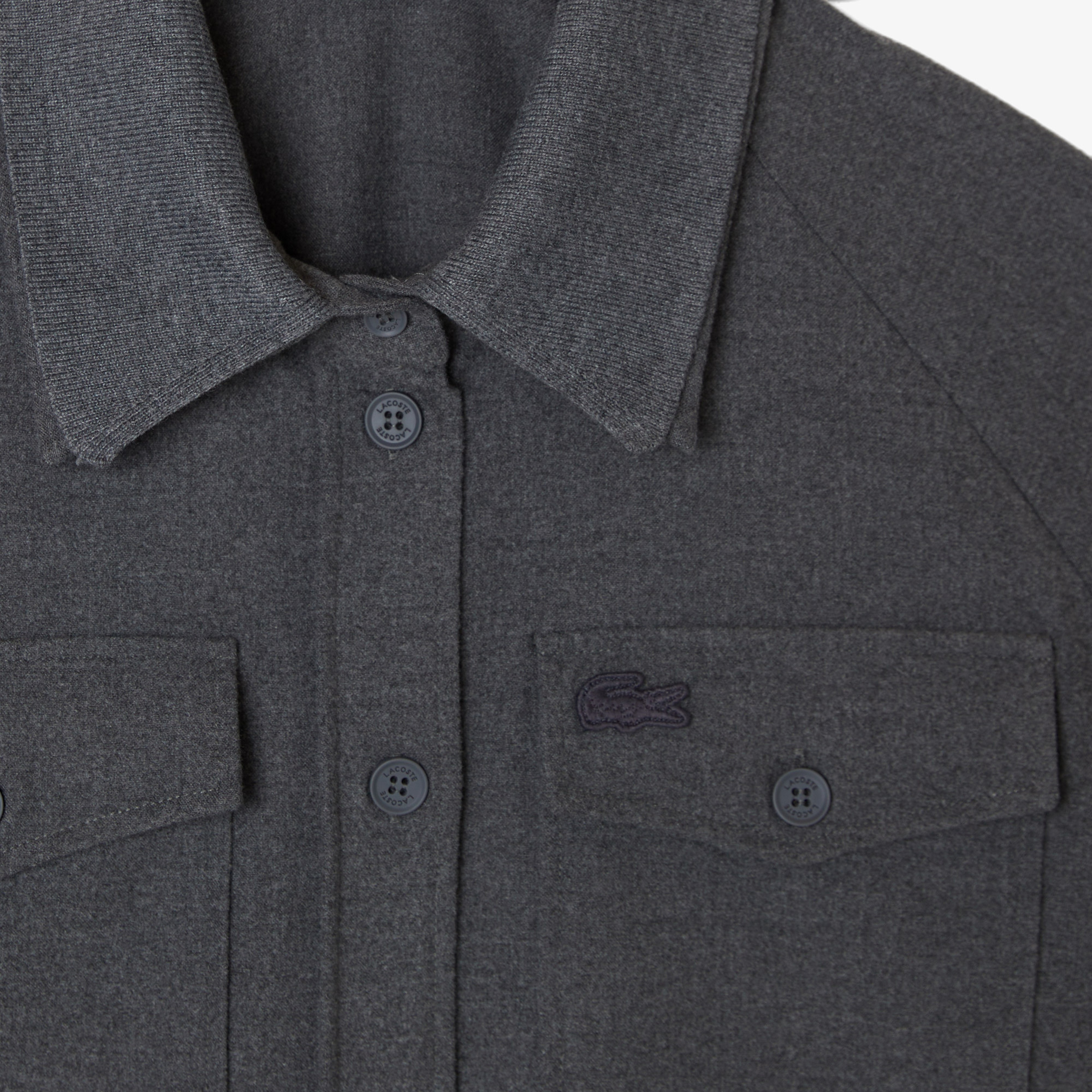 Kadın Regular Fit Koyu Gri Dış Gömlek