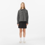 Kadın Regular Fit Koyu Gri Dış Gömlek