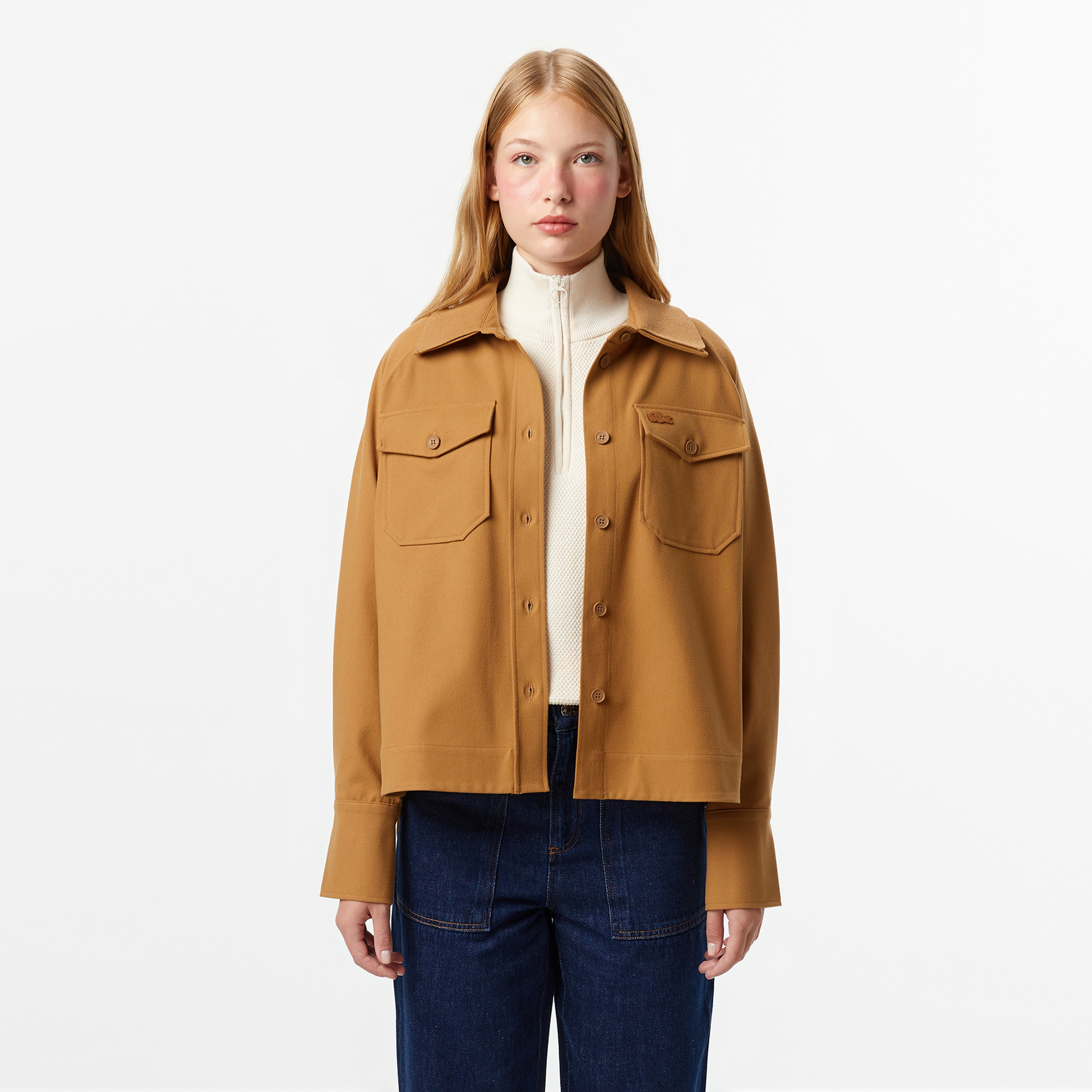 Kadın Regular Fit Kahverengi Dış Gömlek