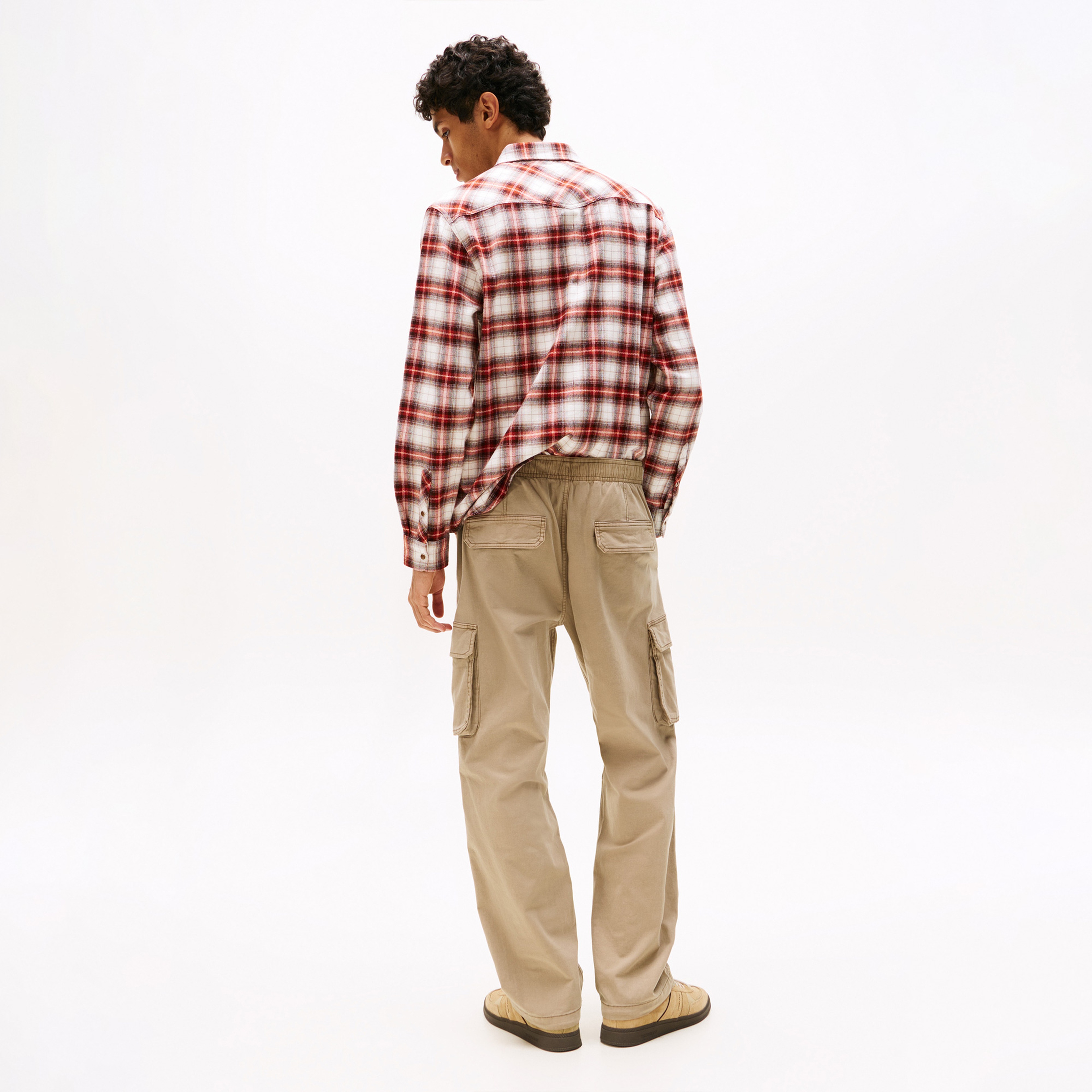 Tommy Hilfiger Otis H-Bone Kargo Erkek Kahverengi Pantolon