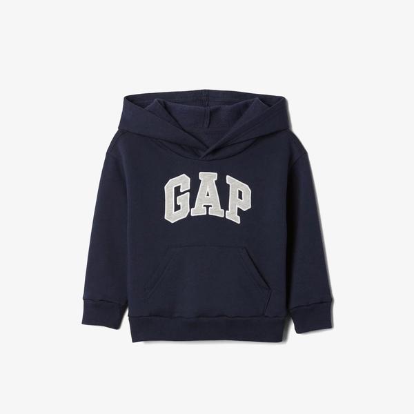 Gap V-Logo Bebek Lacivert Kapüşonlu Sweatshirt