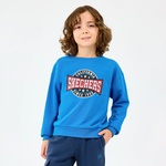 Skechers Crewneck Çocuk Mavi Sweatshirt