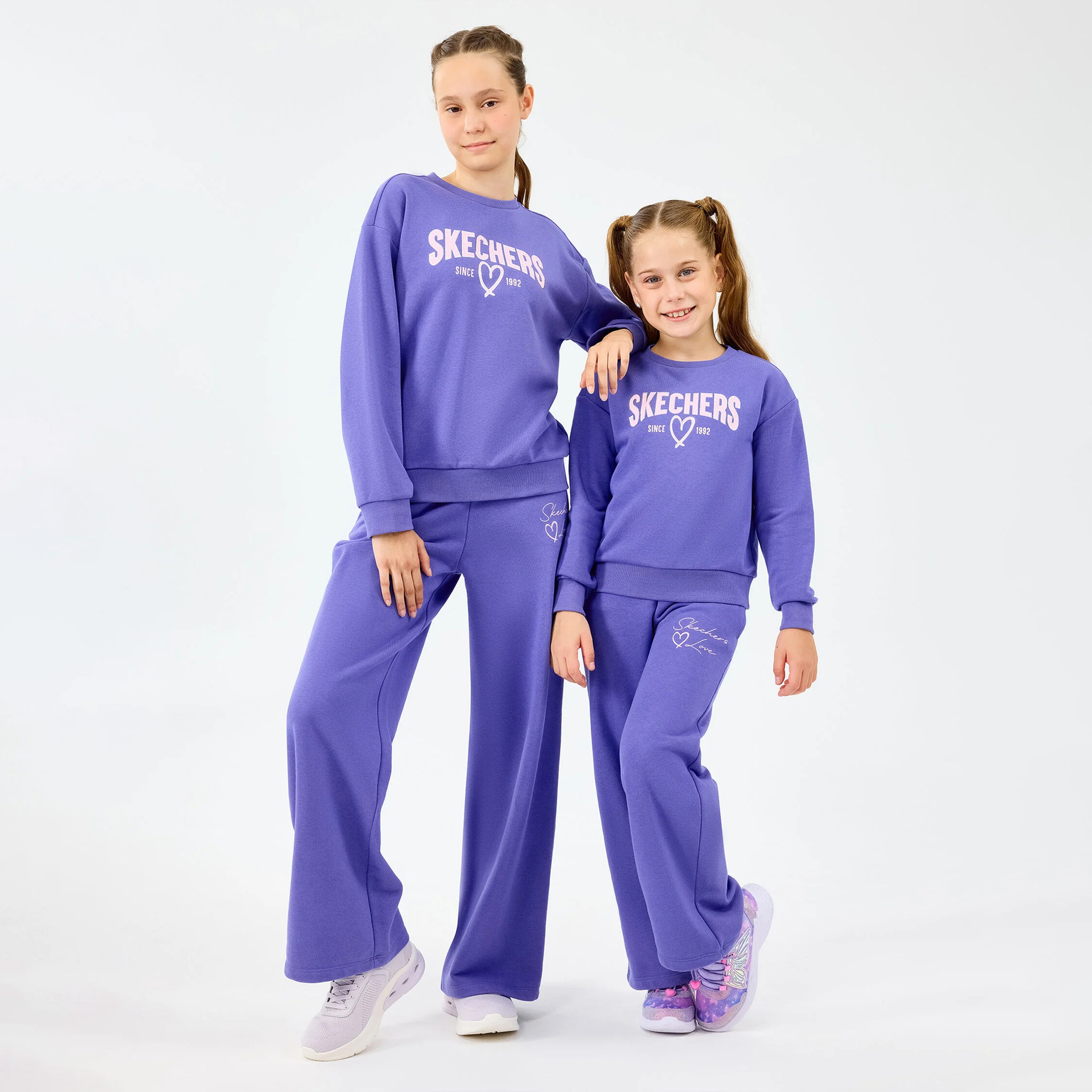 Skechers Lw Fleece Çocuk Mor Eşofman Üstü