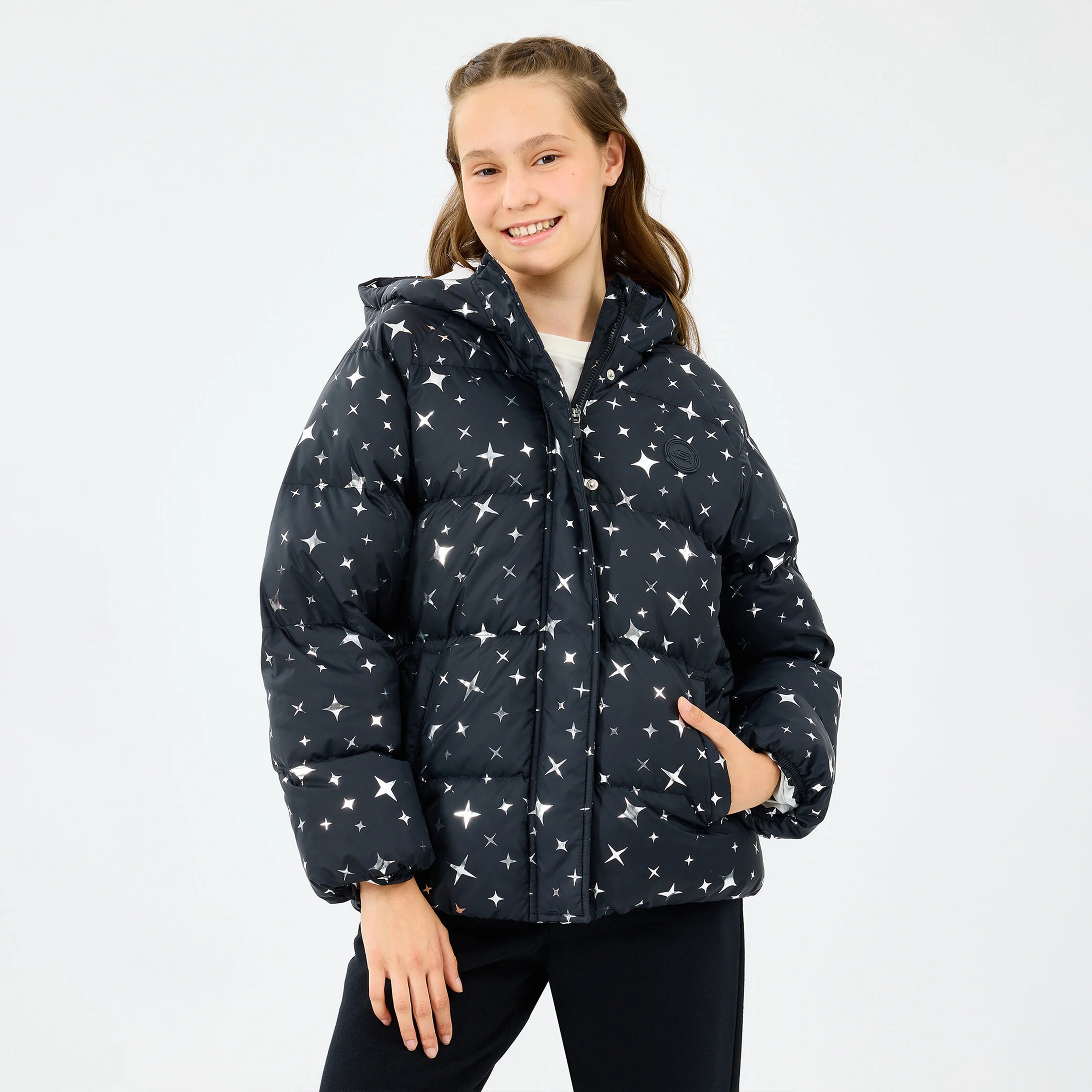 Skechers Sherpa Çocuk Siyah Mont