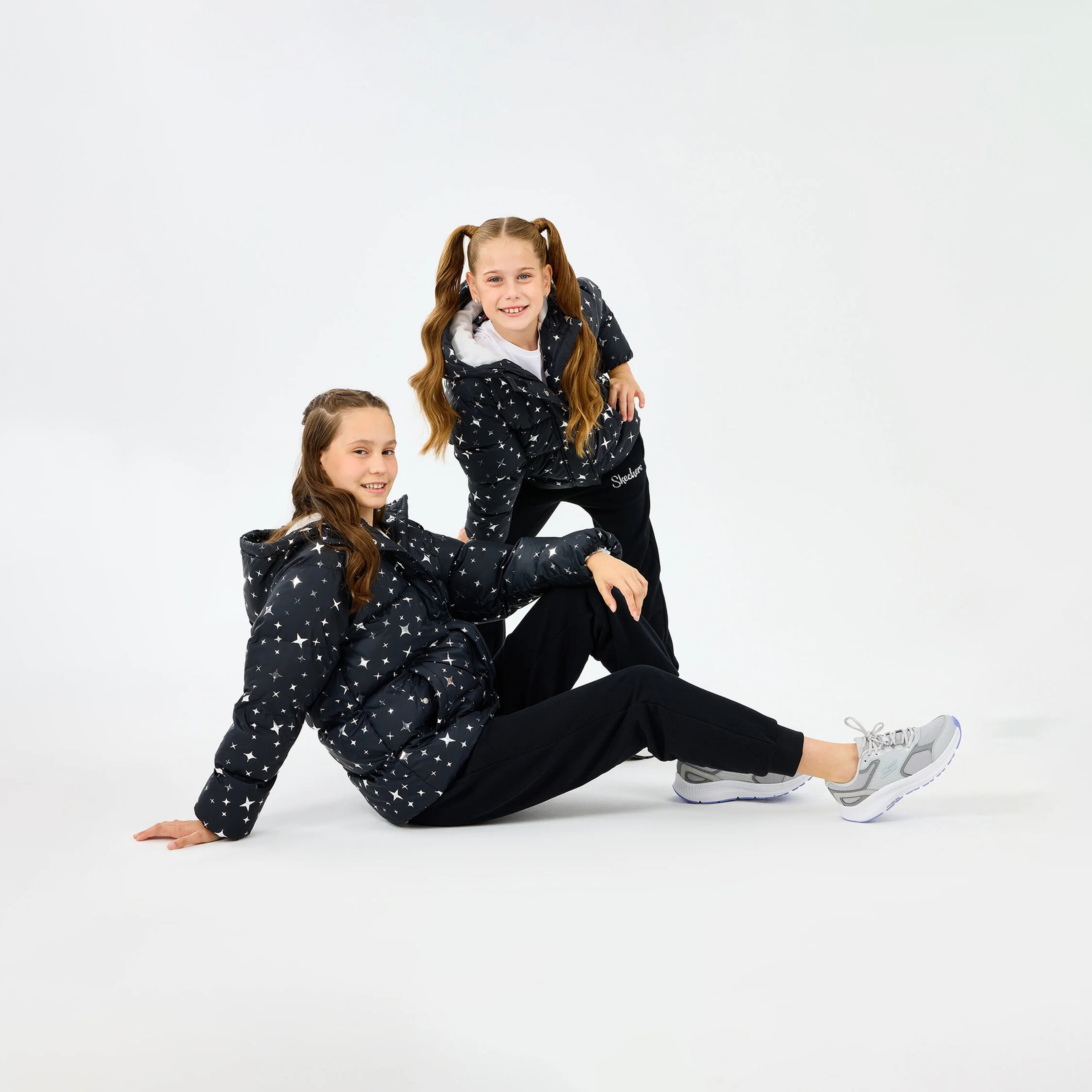 Skechers Sherpa Çocuk Siyah Mont