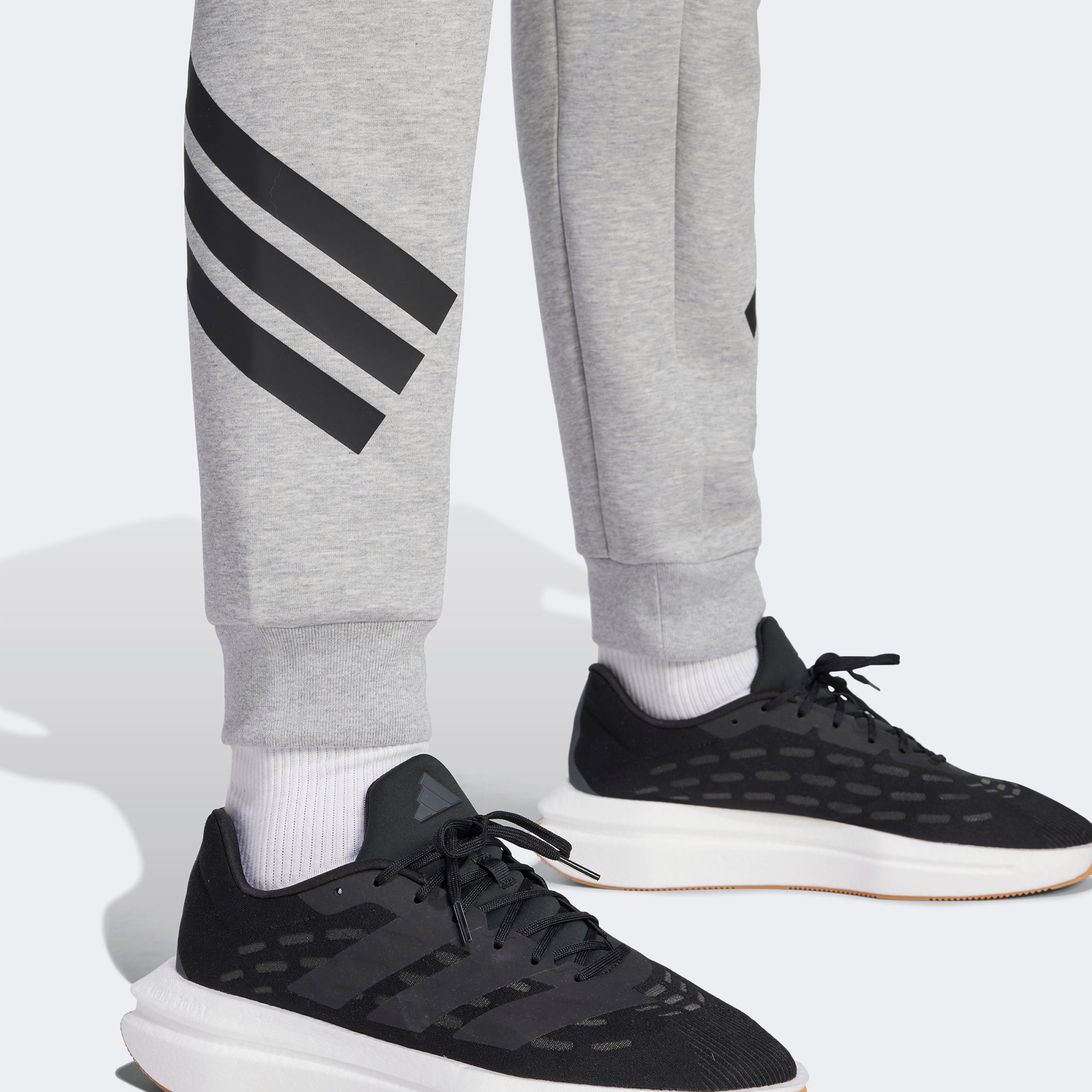 adidas Future Icons 3 Stripes Erkek Gri Eşofman Altı