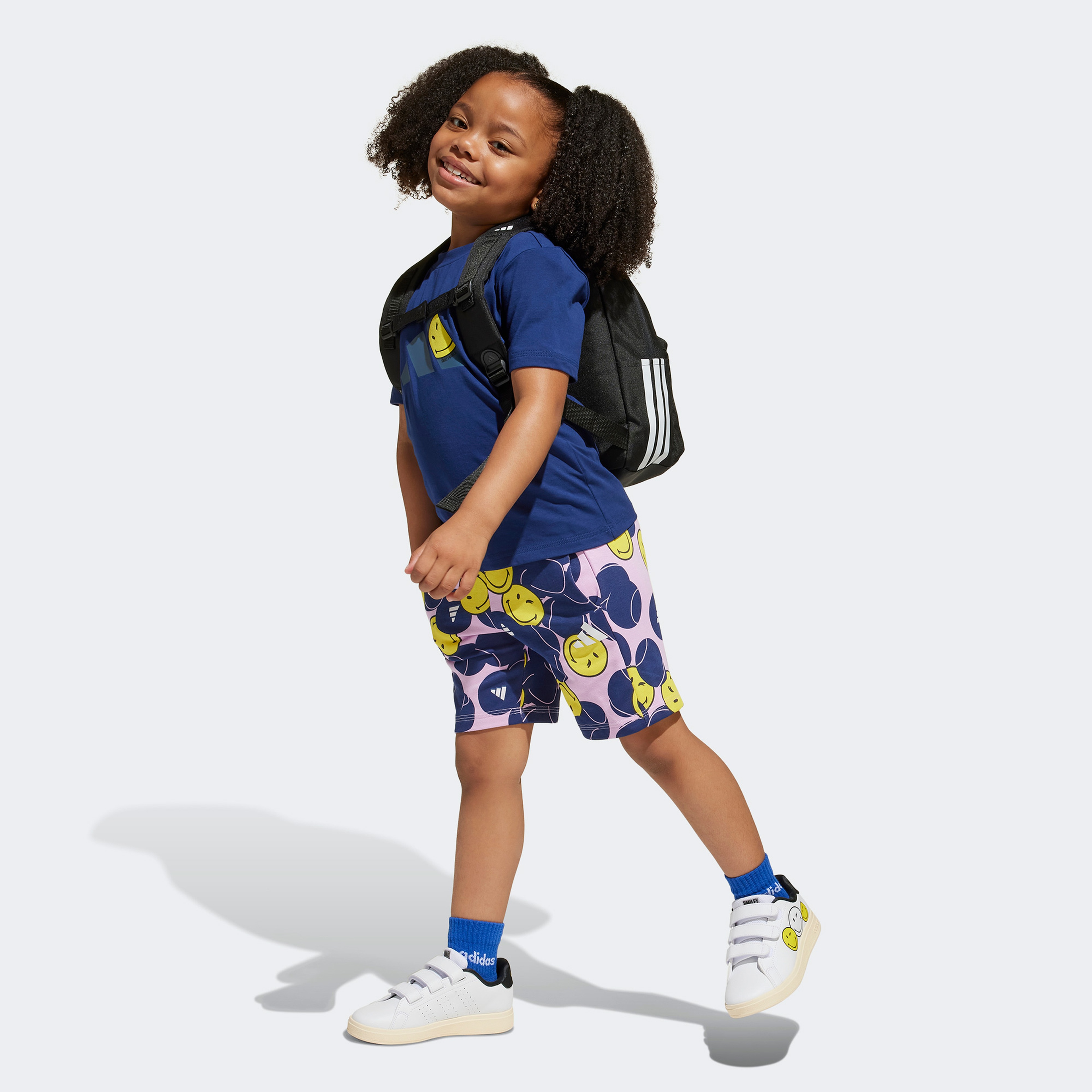 adidas x Smileyworld Çocuk Mavi Eşofman Takımı