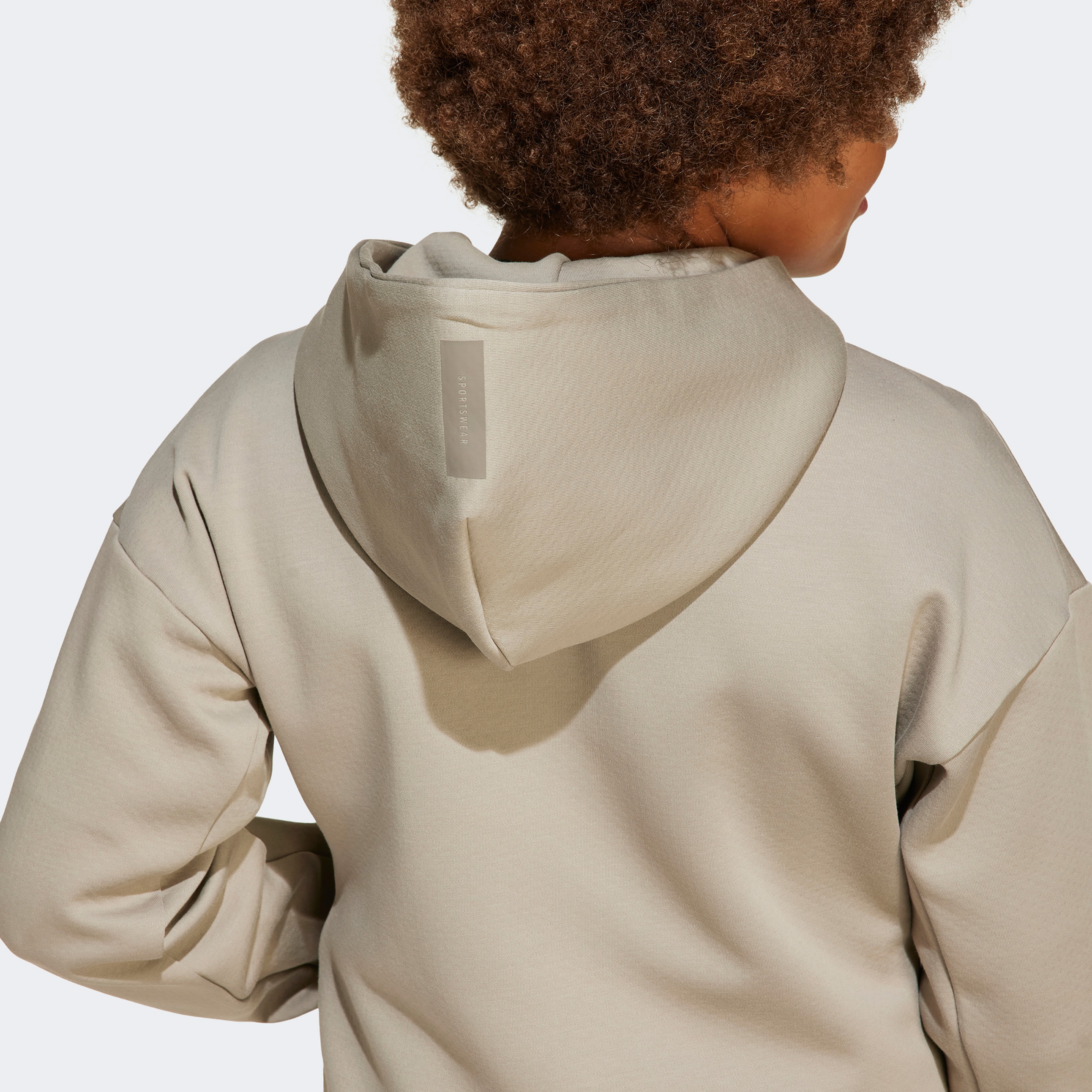 adidas Z.N.E. Full-Zip Genç Çocuk Bej Eşofman Üstü