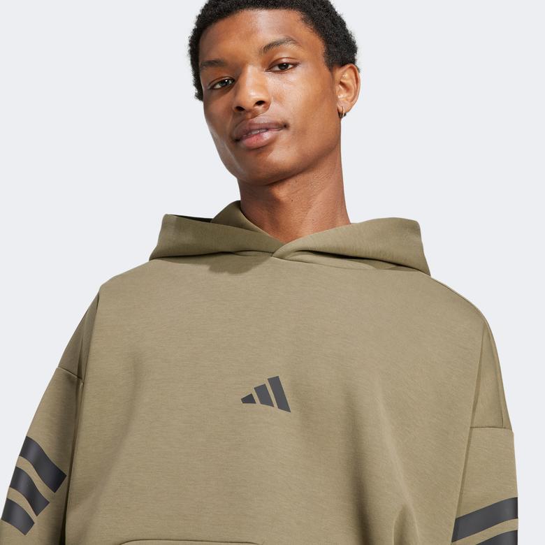 adidas Future Icon 3-Stripes Erkek Yeşil Sweatshirt