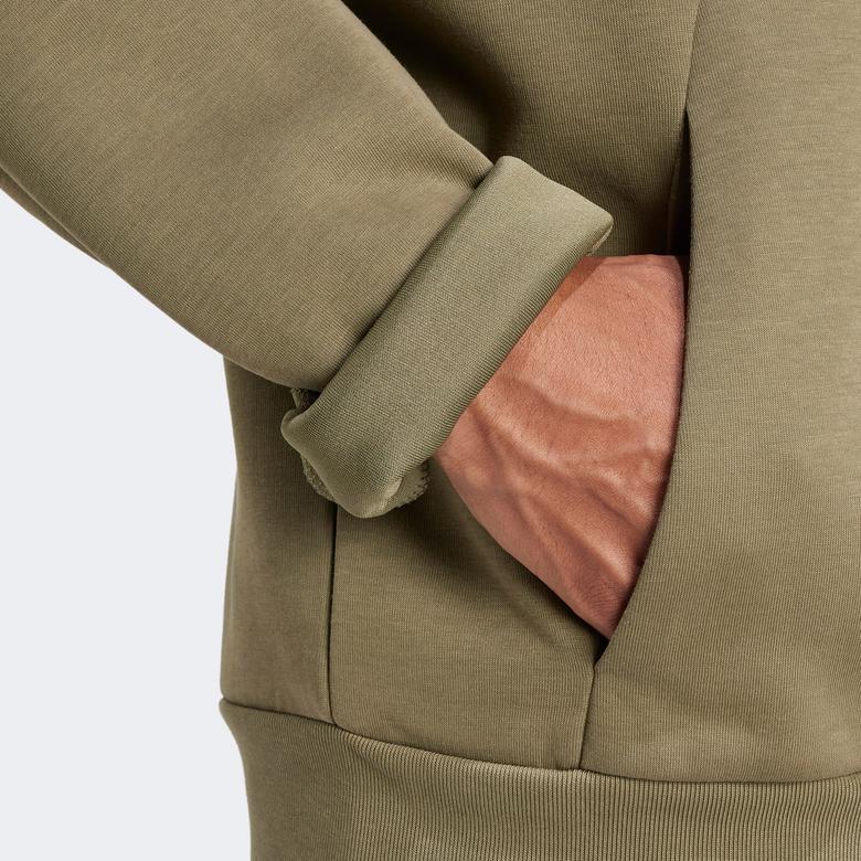 adidas Future Icon 3-Stripes Erkek Yeşil Sweatshirt