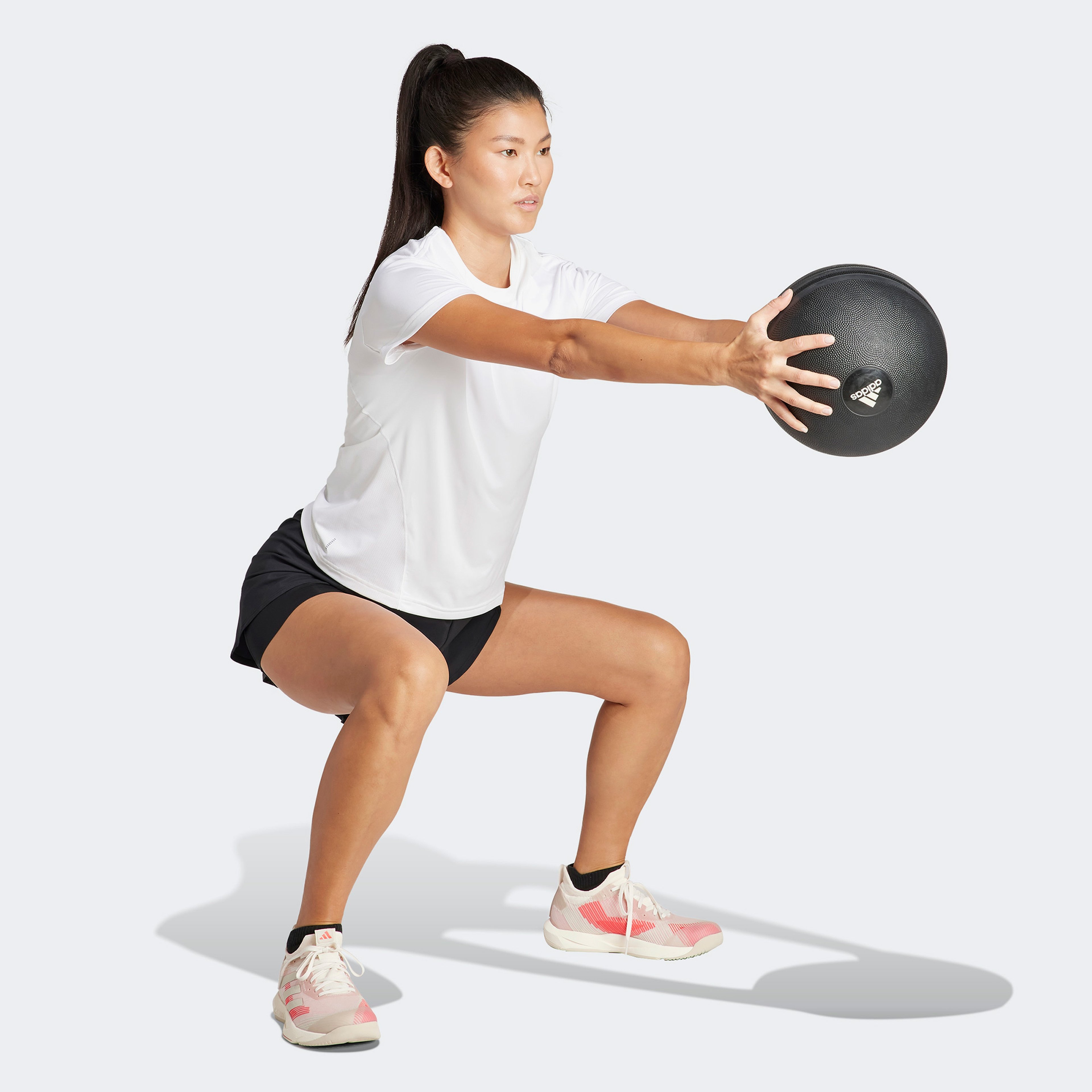 adidas Designed for Training Kadın Beyaz T-Shirt