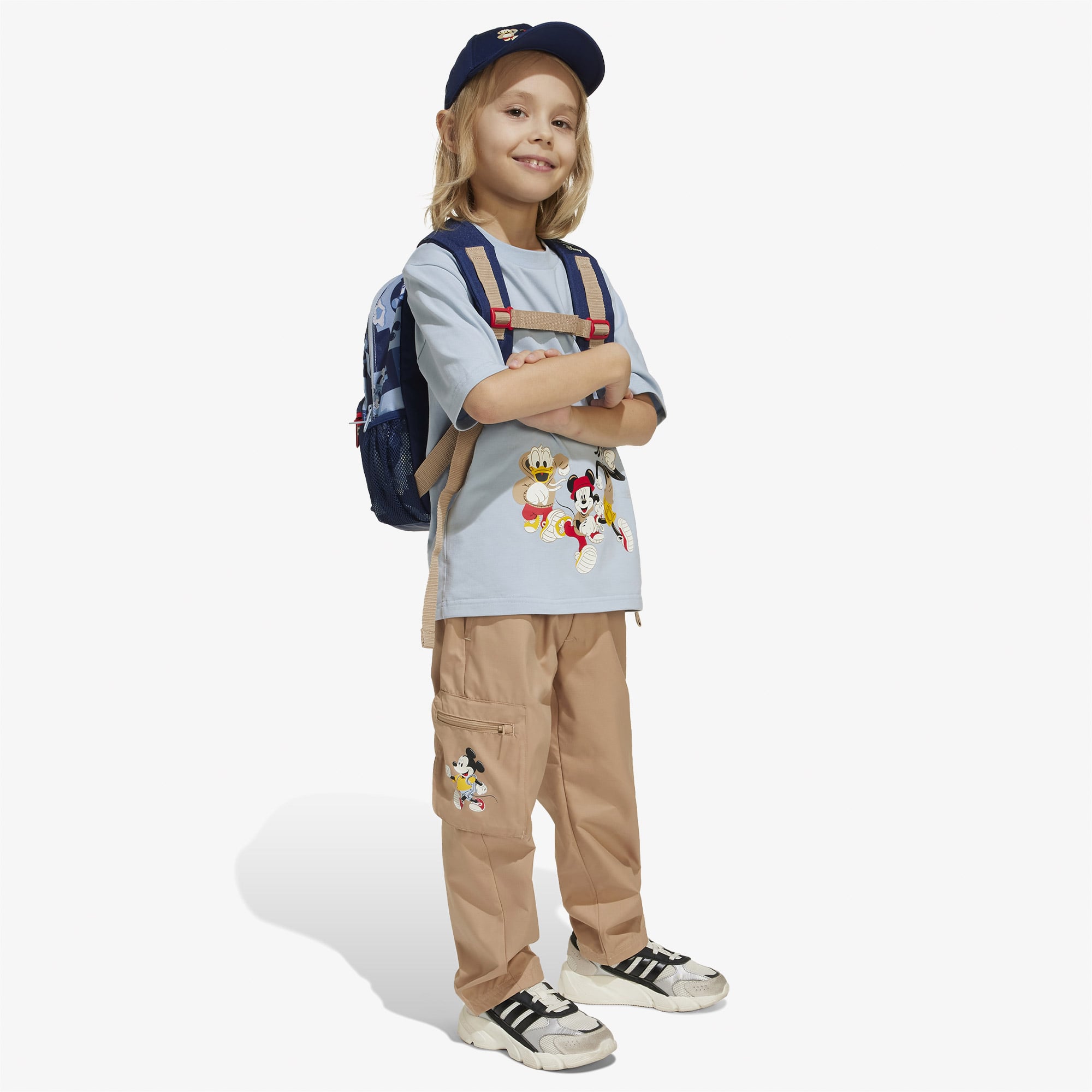 adidas x Disney Mickey Mouse Çocuk Mavi T-Shirt