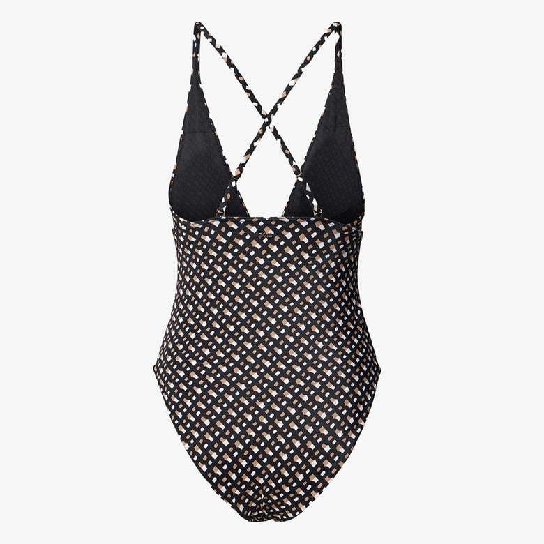 Boss Bb Monogram Kadın Siyah Mayo