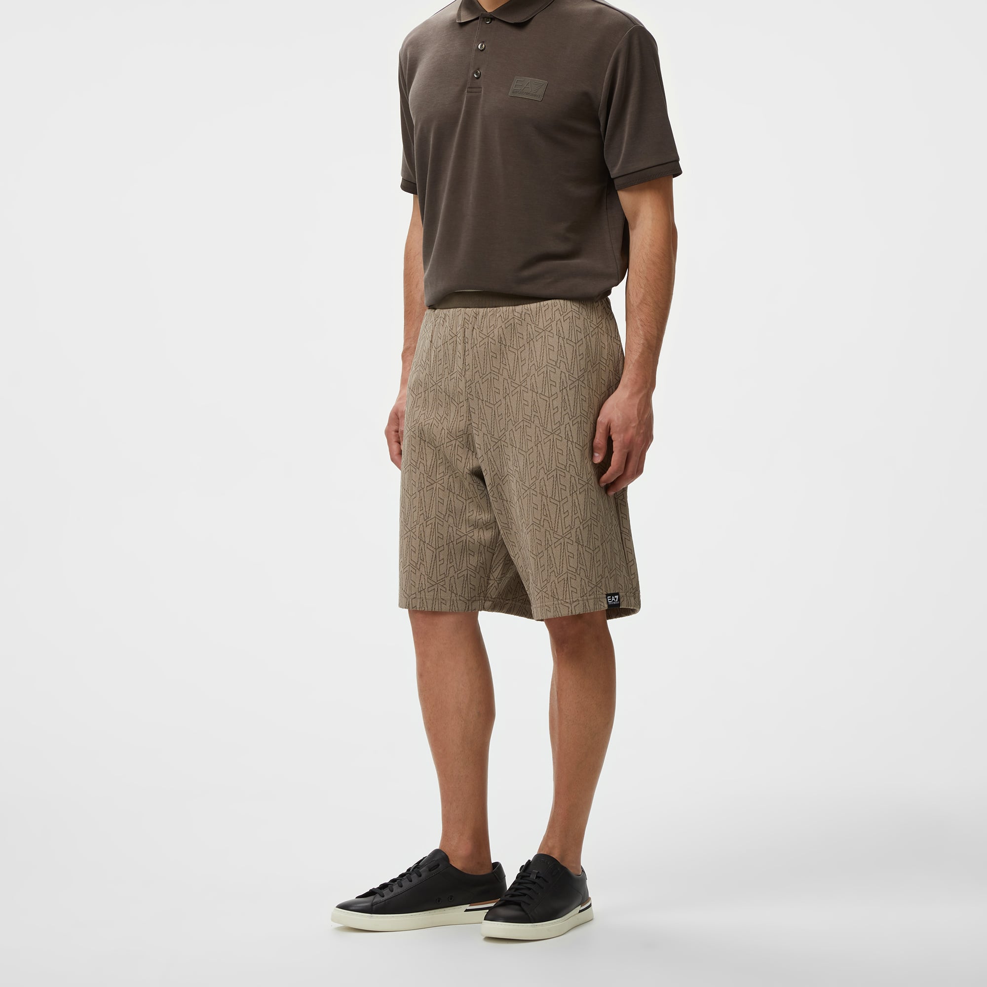 EA7 Erkek Bej Bermuda Şort