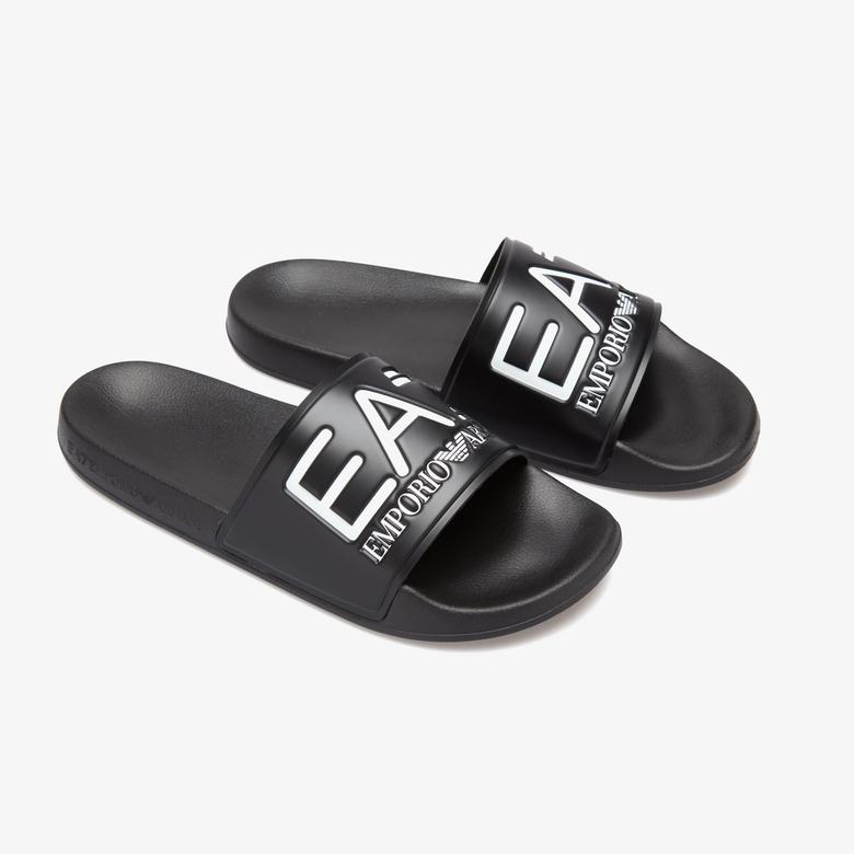 EA7 Unisex Siyah Plaj Terliği