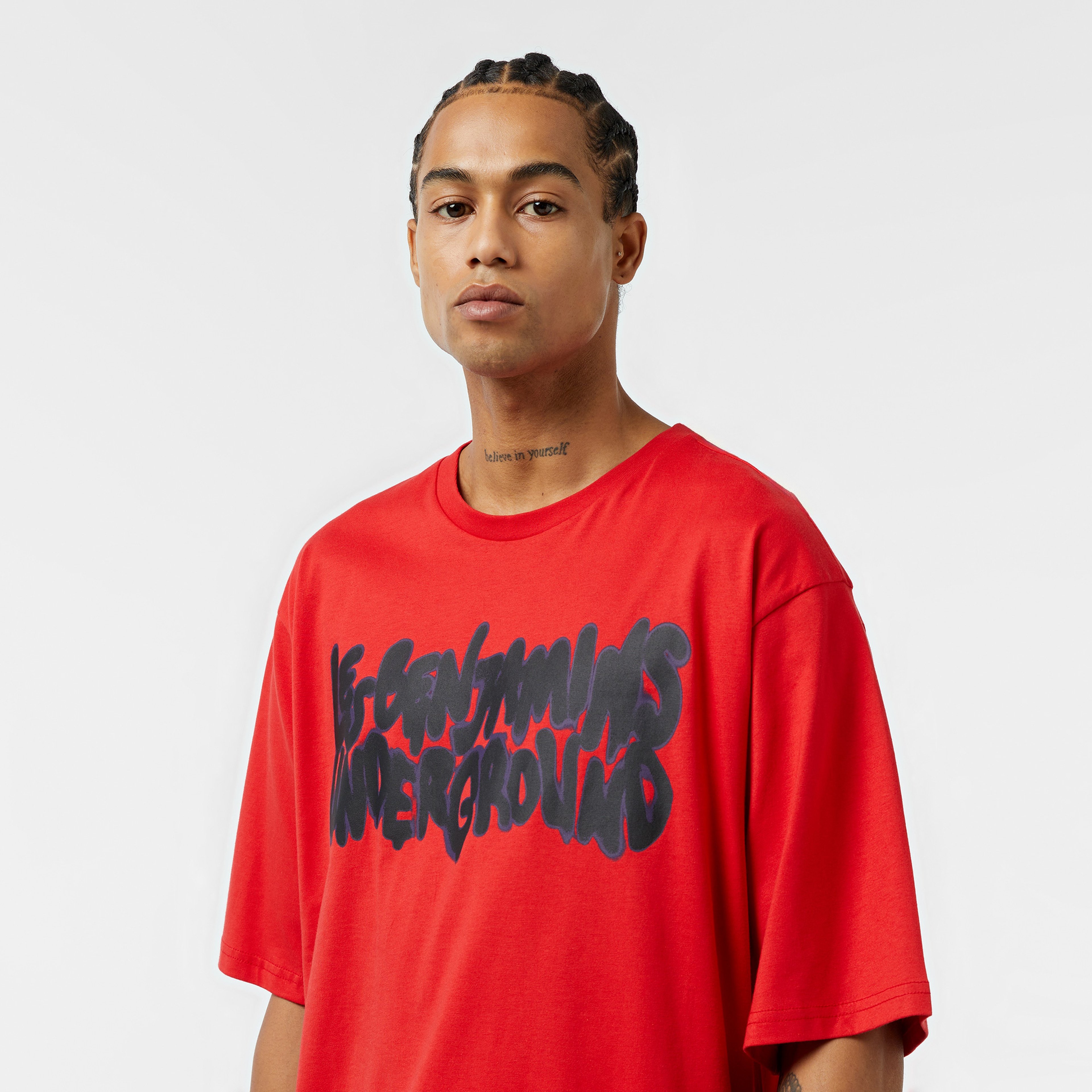 Les Benjamins Oversize 031 Erkek Kırmızı T-Shirt