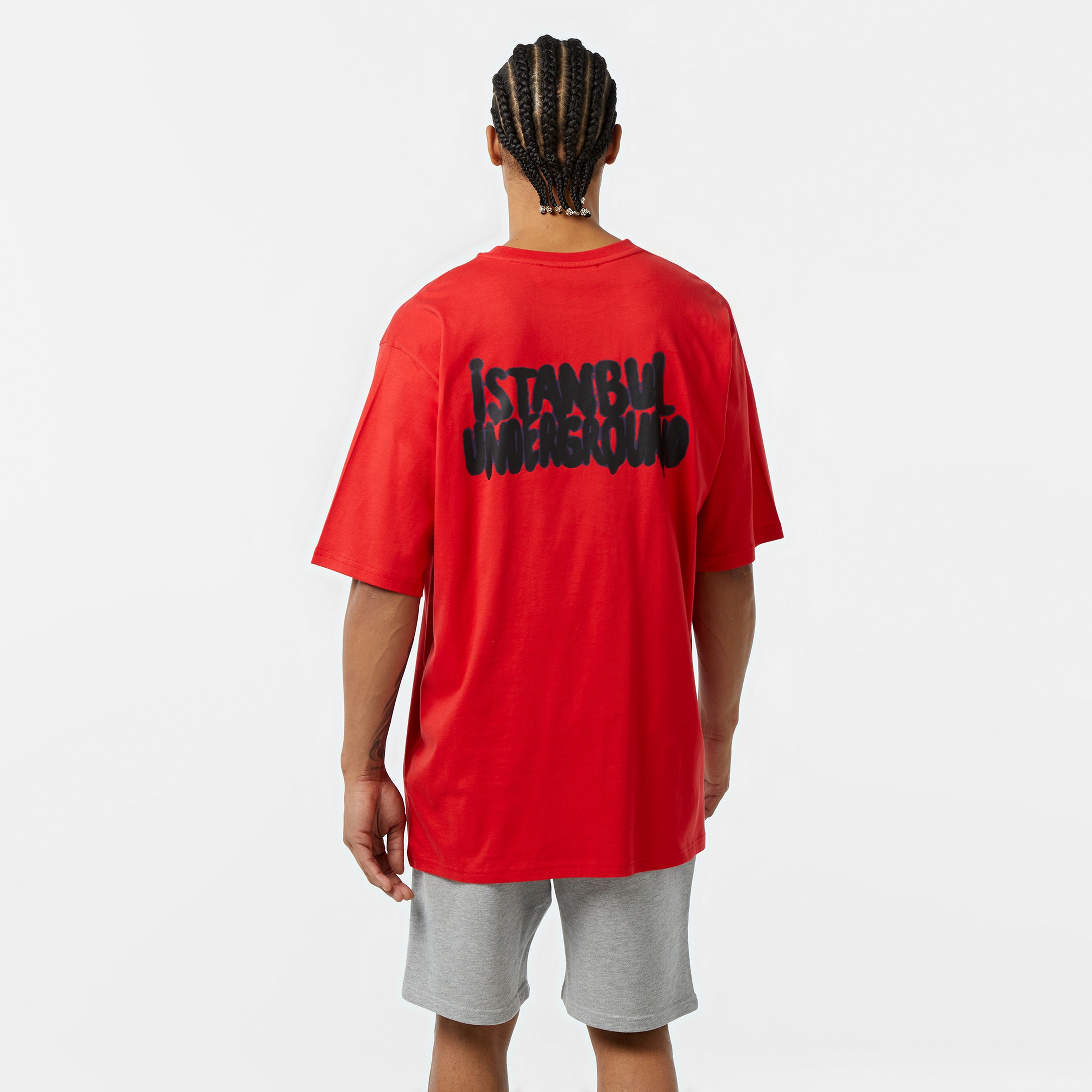 Les Benjamins Oversize 031 Erkek Kırmızı T-Shirt