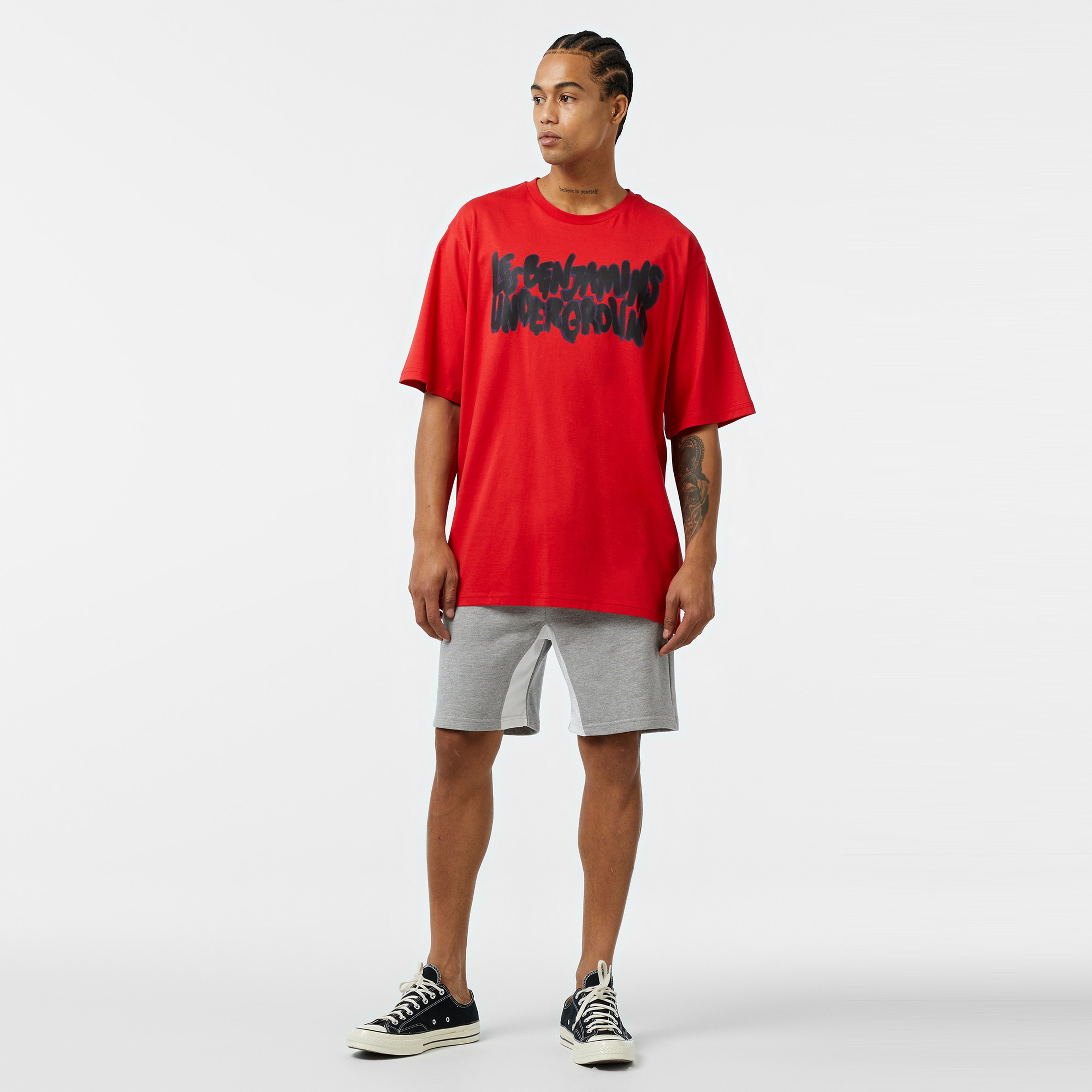 Les Benjamins Oversize 031 Erkek Kırmızı T-Shirt