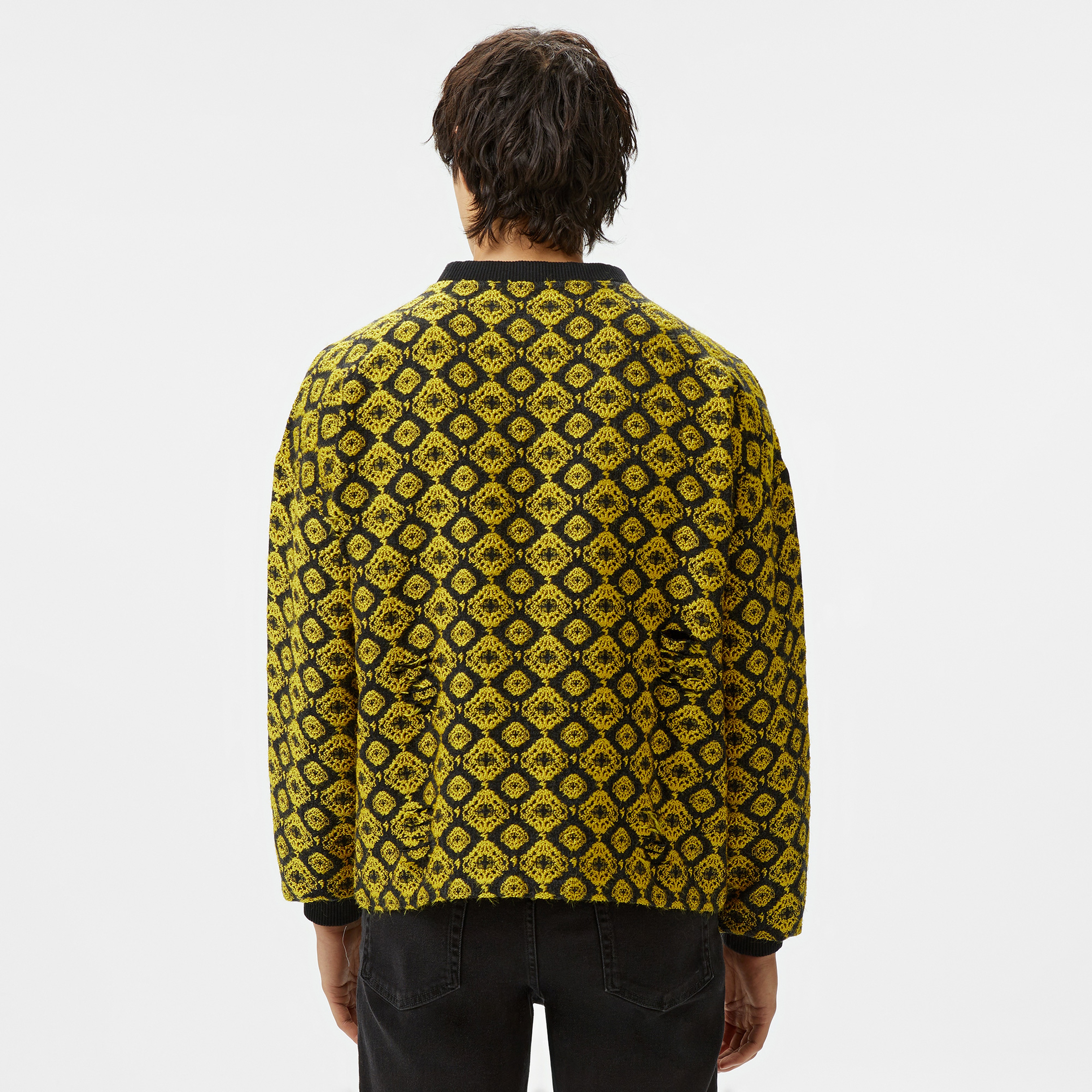 Les Benjamins 202 Erkek Sarı Sweatshirt