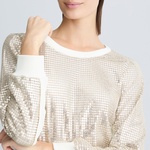 Liu Jo Kadın Krem Sweatshirt