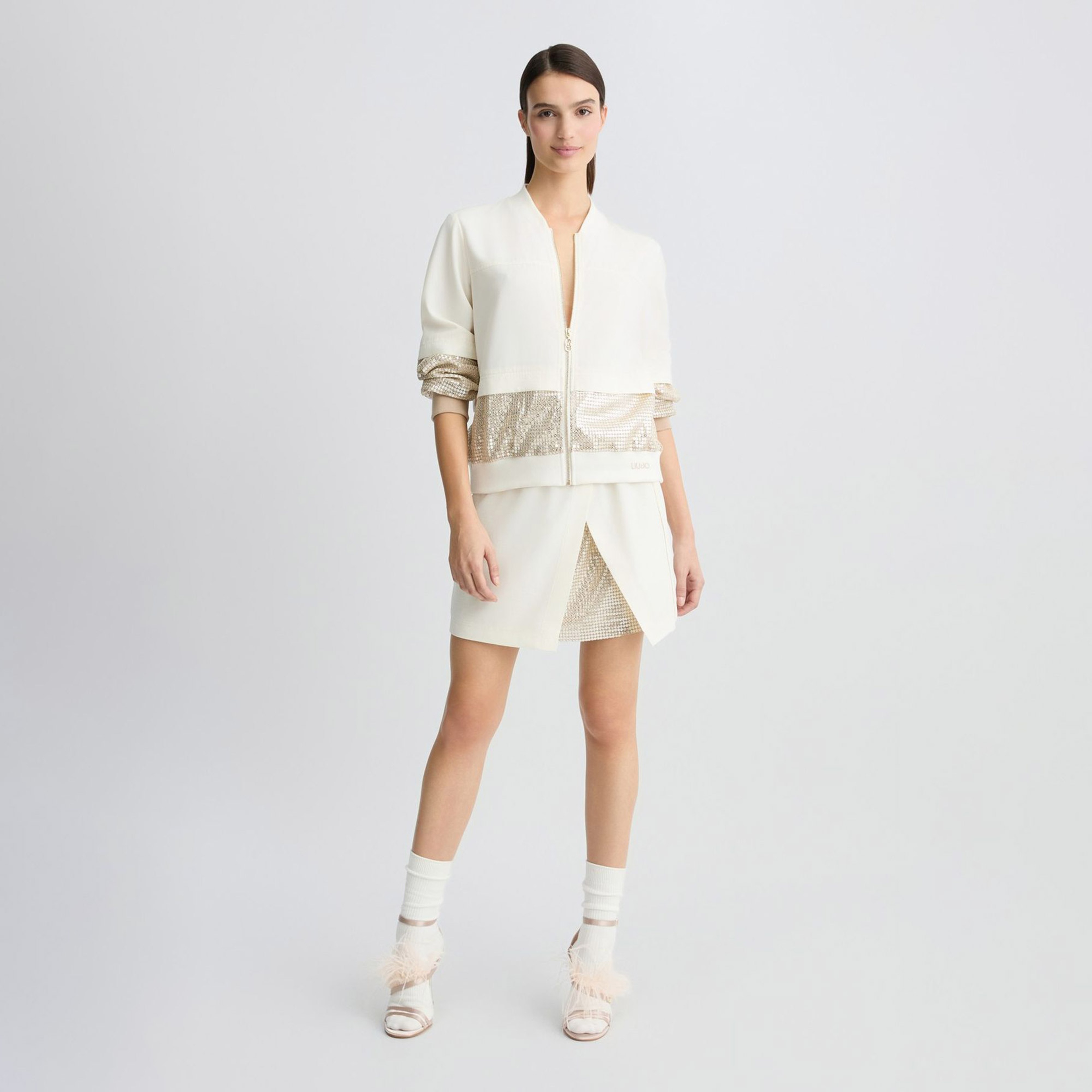 Liu Jo Kadın Beyaz Ceket