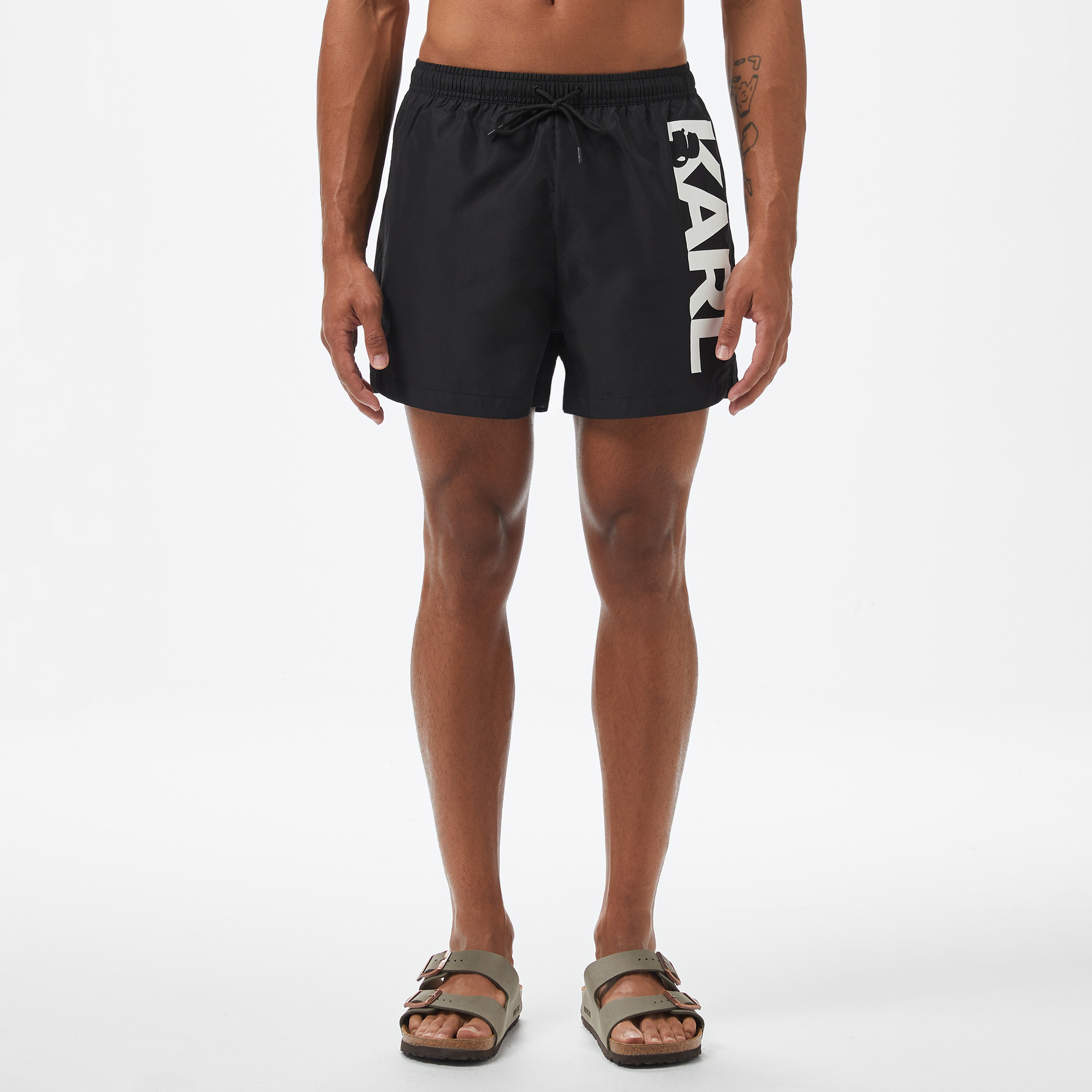 Karl Lagerfeld Erkek Siyah Mayo Şort