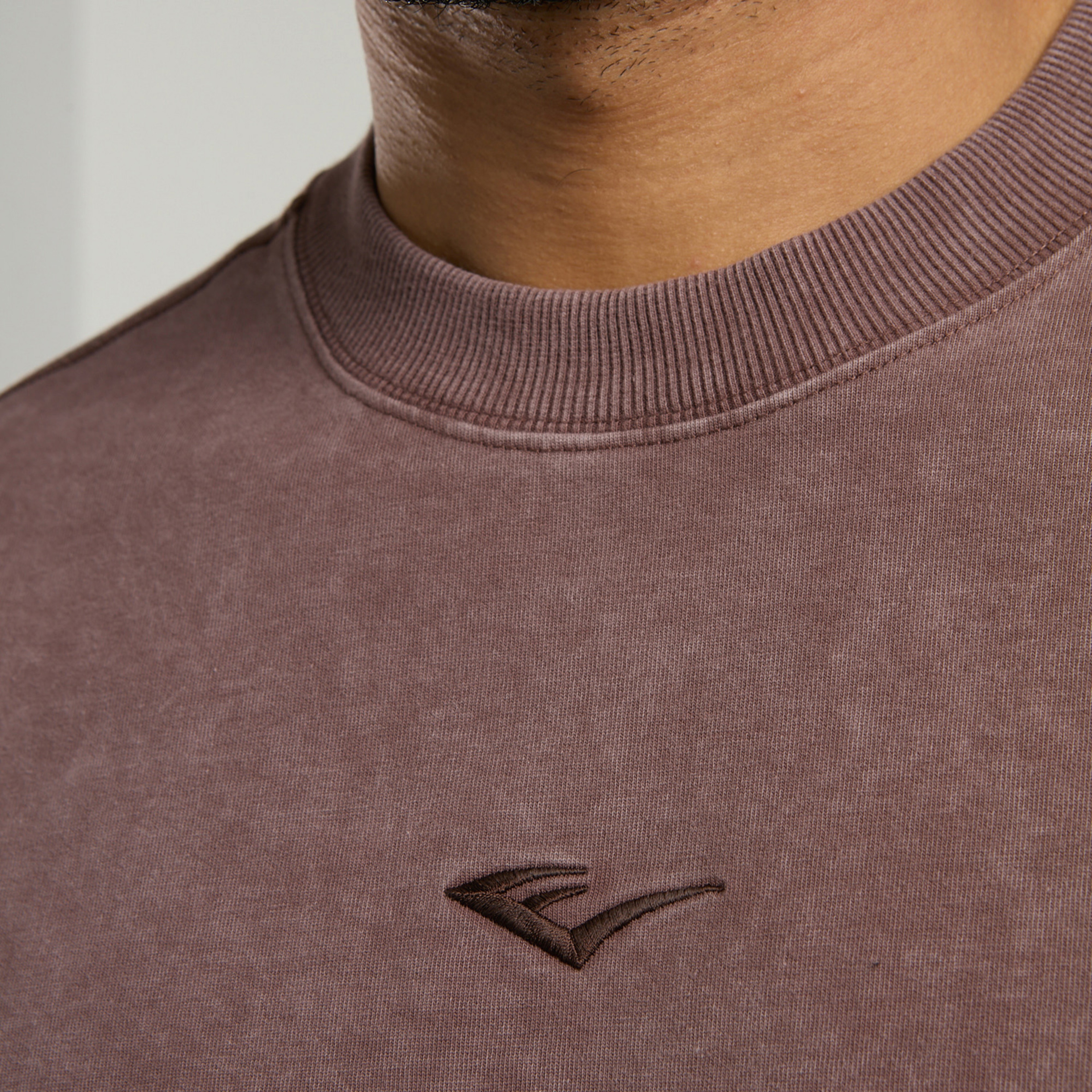 Everlast Bronx 1910 Oversize Yıkamalı Erkek Kahverengi T-Shirt