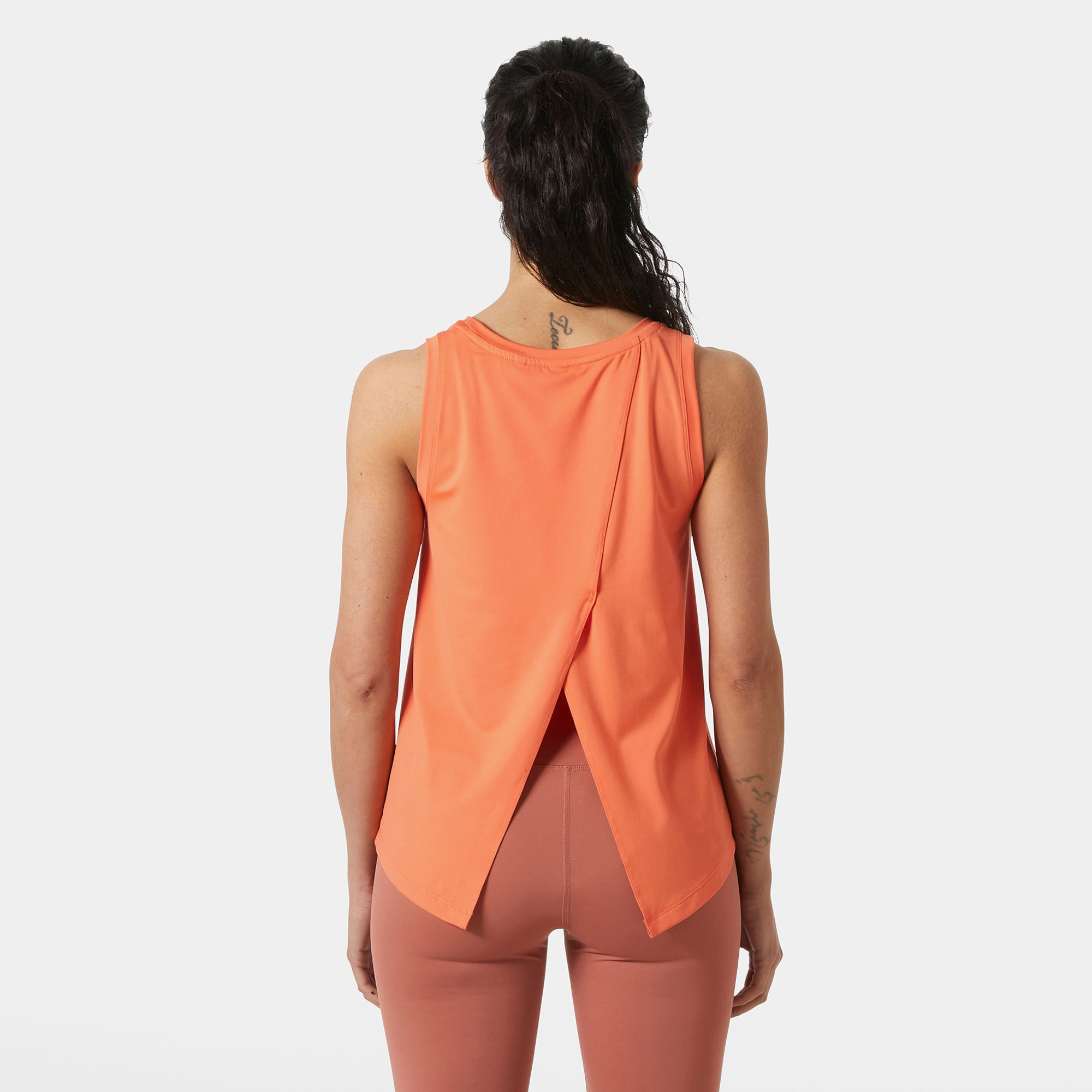 Helly Hansen  W Tech Split Back Tank 2.0 Kadın Turuncu Atlet