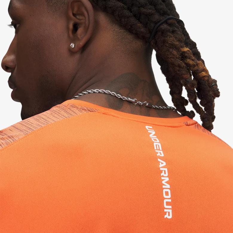 Under Armour Tech Utility Ss Erkek Turuncu Antrenman T-Shirt