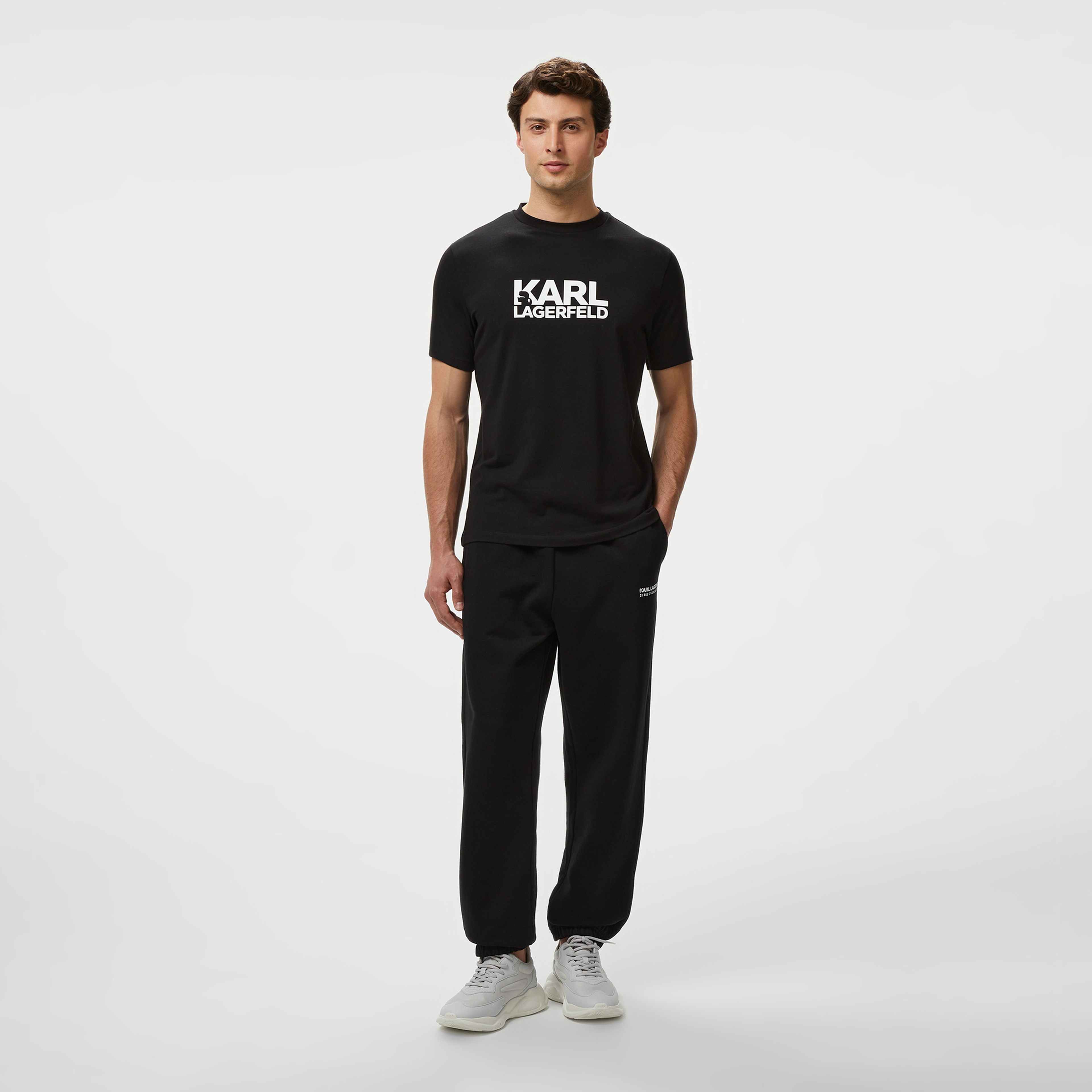 Karl Lagerfeld Erkek Siyah T-Shirt