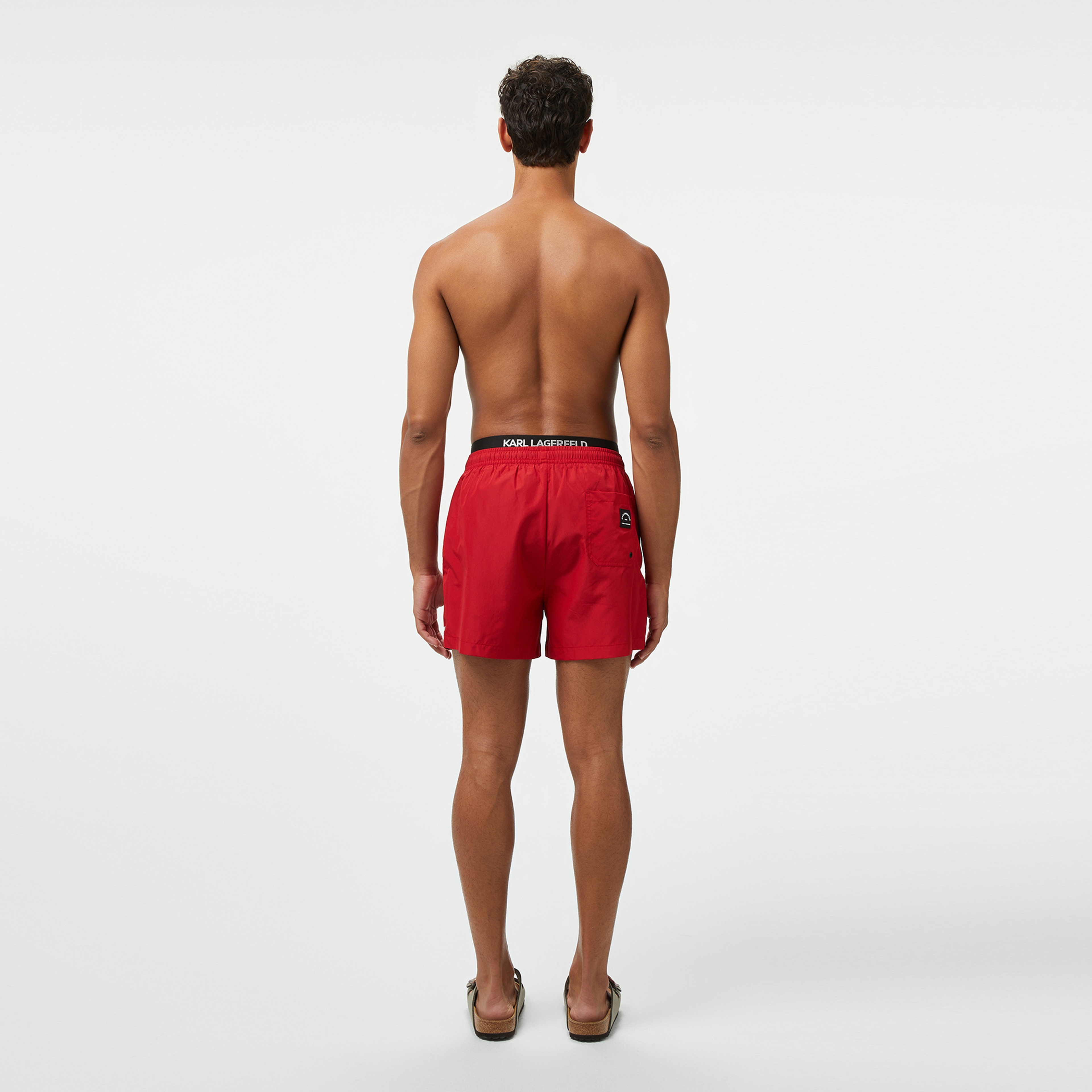Karl Lagerfeld Erkek Kırmızı Mayo Şort