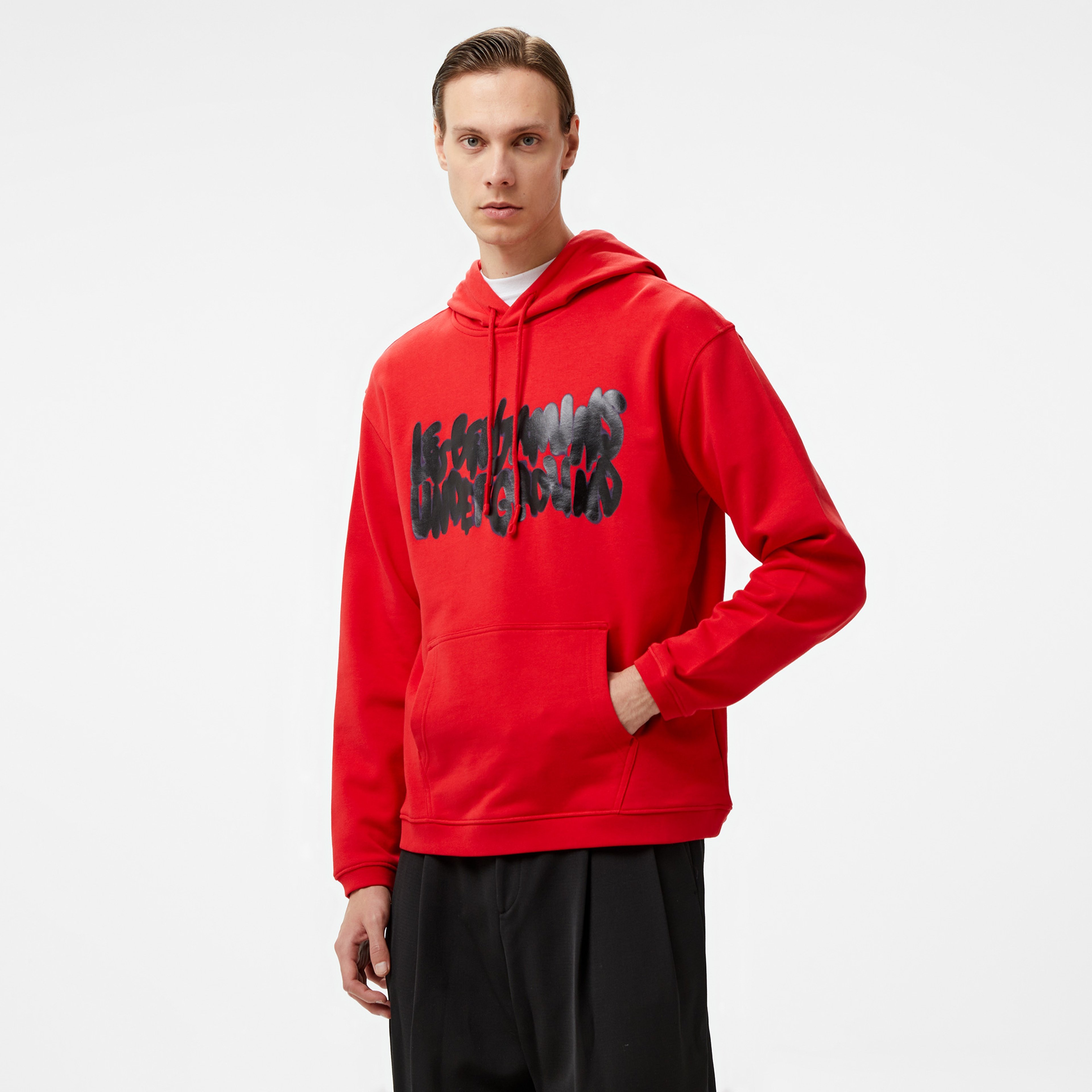 Les Benjamins 014 Erkek Kırmızı Sweatshirt