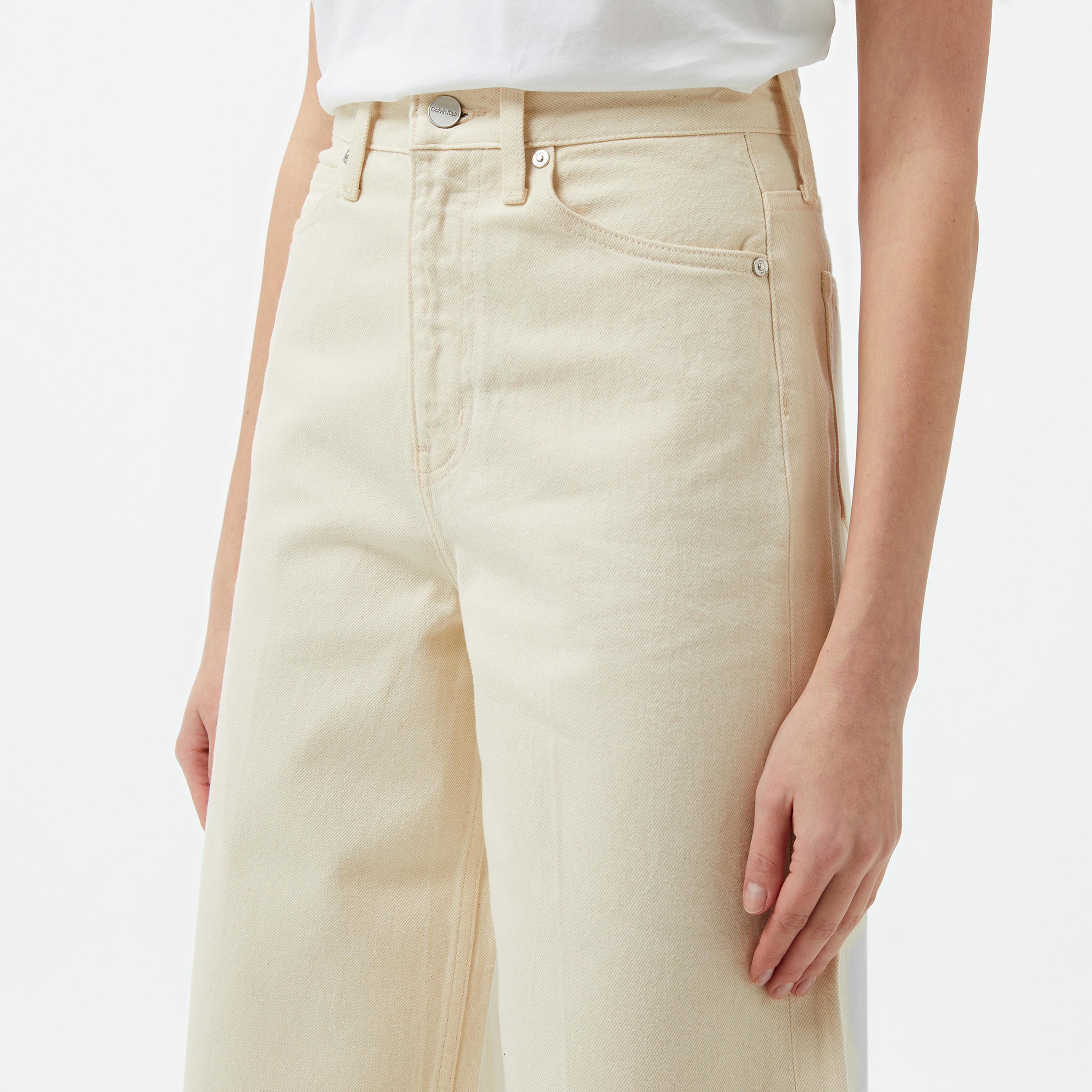 Calvin Klein Kadın Mavi Pantolon